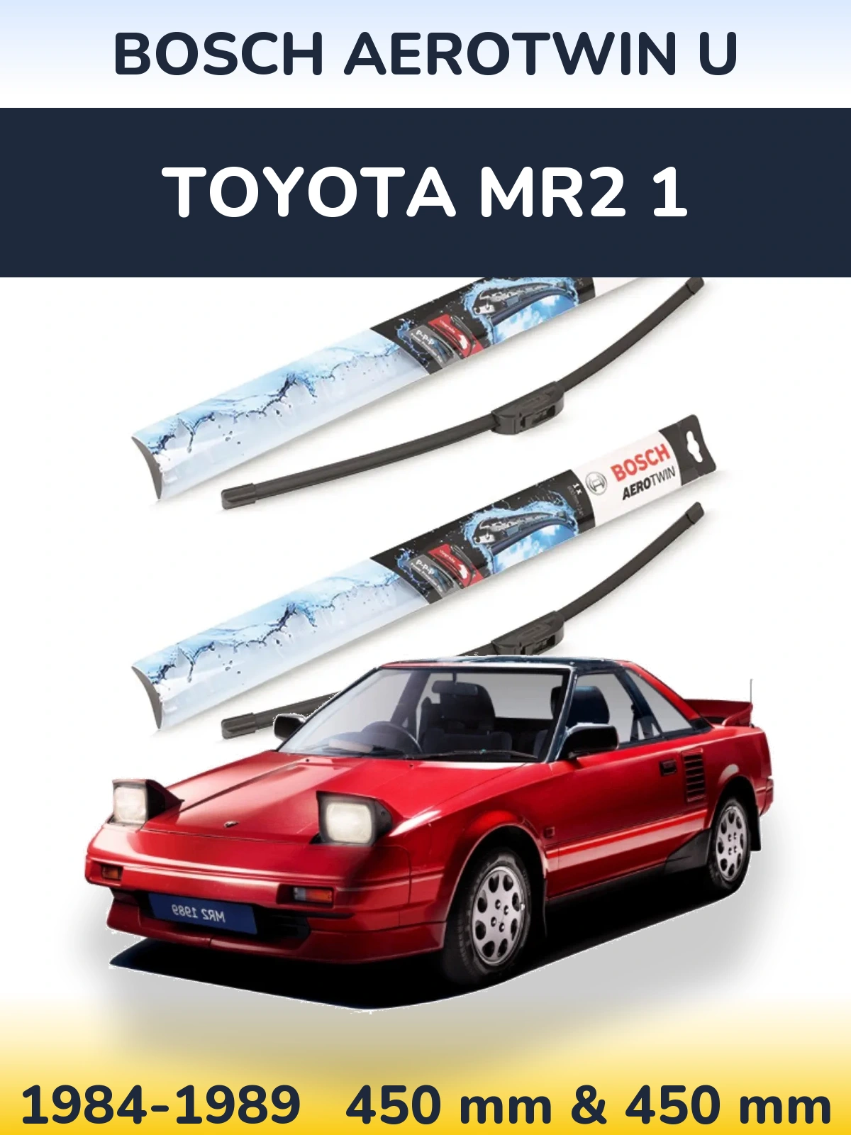 Torkarblad BOSCH AeroTwin U för Toyota MR2 1
