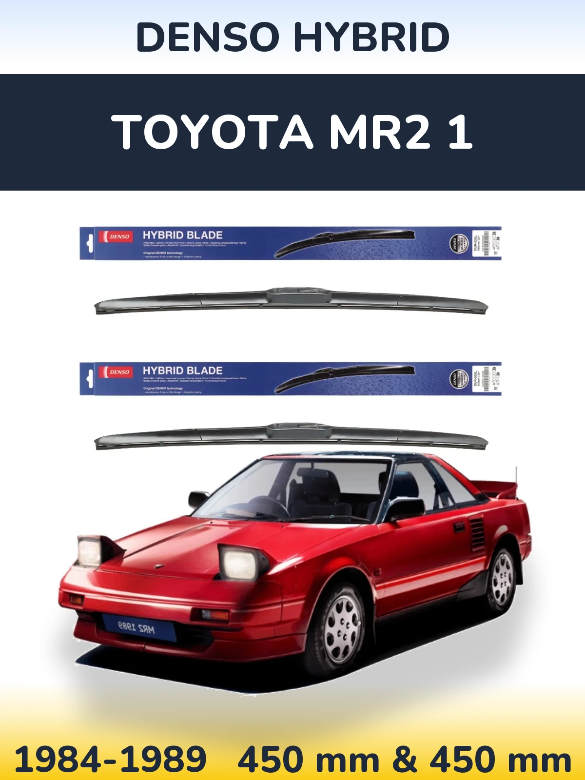 Torkarblad Denso Hybrid för Toyota MR2 1