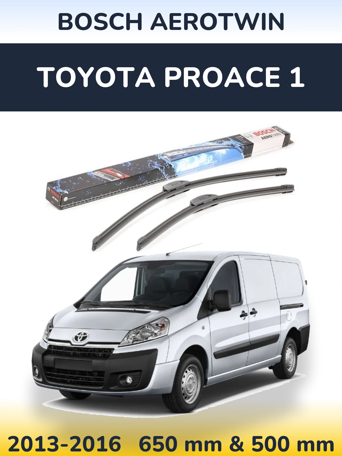 Torkarblad BOSCH AeroTwin för Toyota ProAce 1