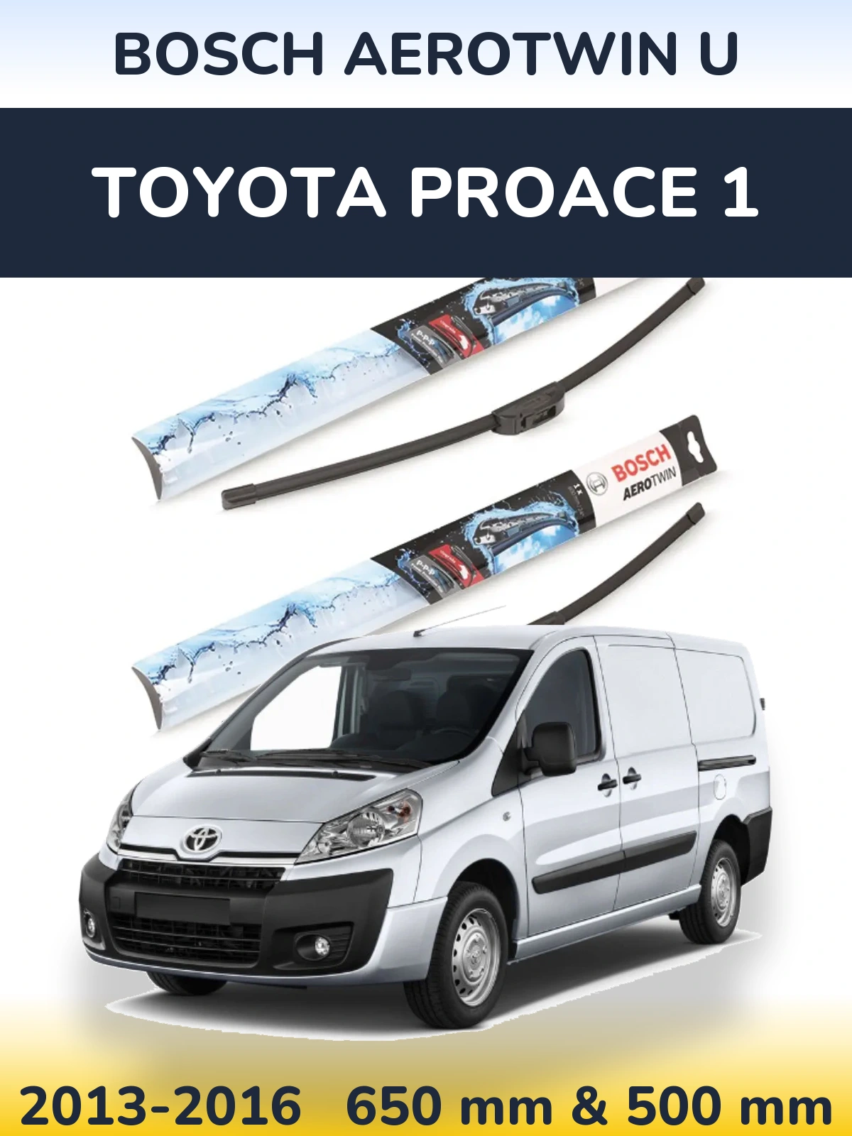 Torkarblad BOSCH AeroTwin U för Toyota ProAce 1