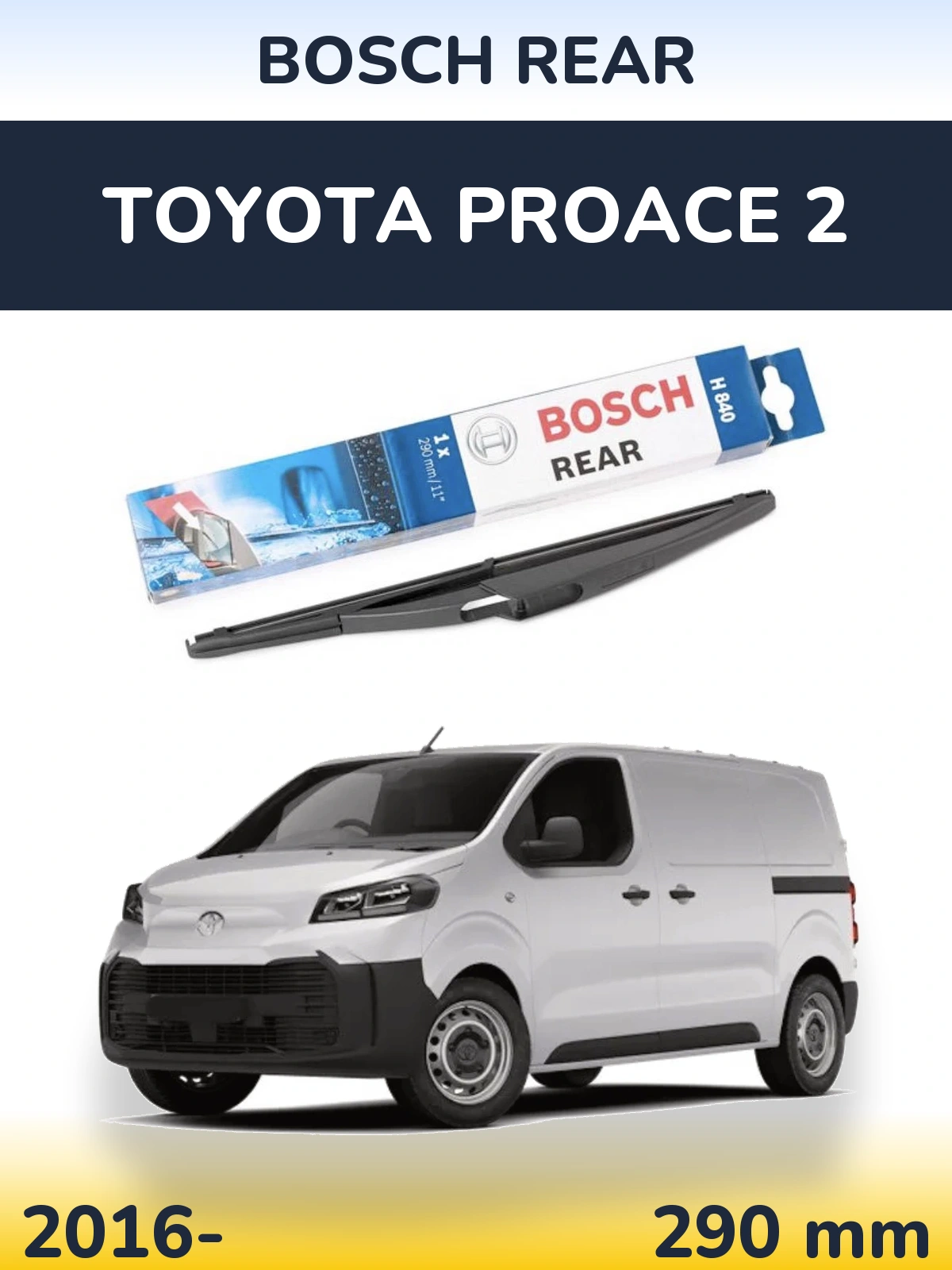 Torkarblad BOSCH Rear för Toyota ProAce 2