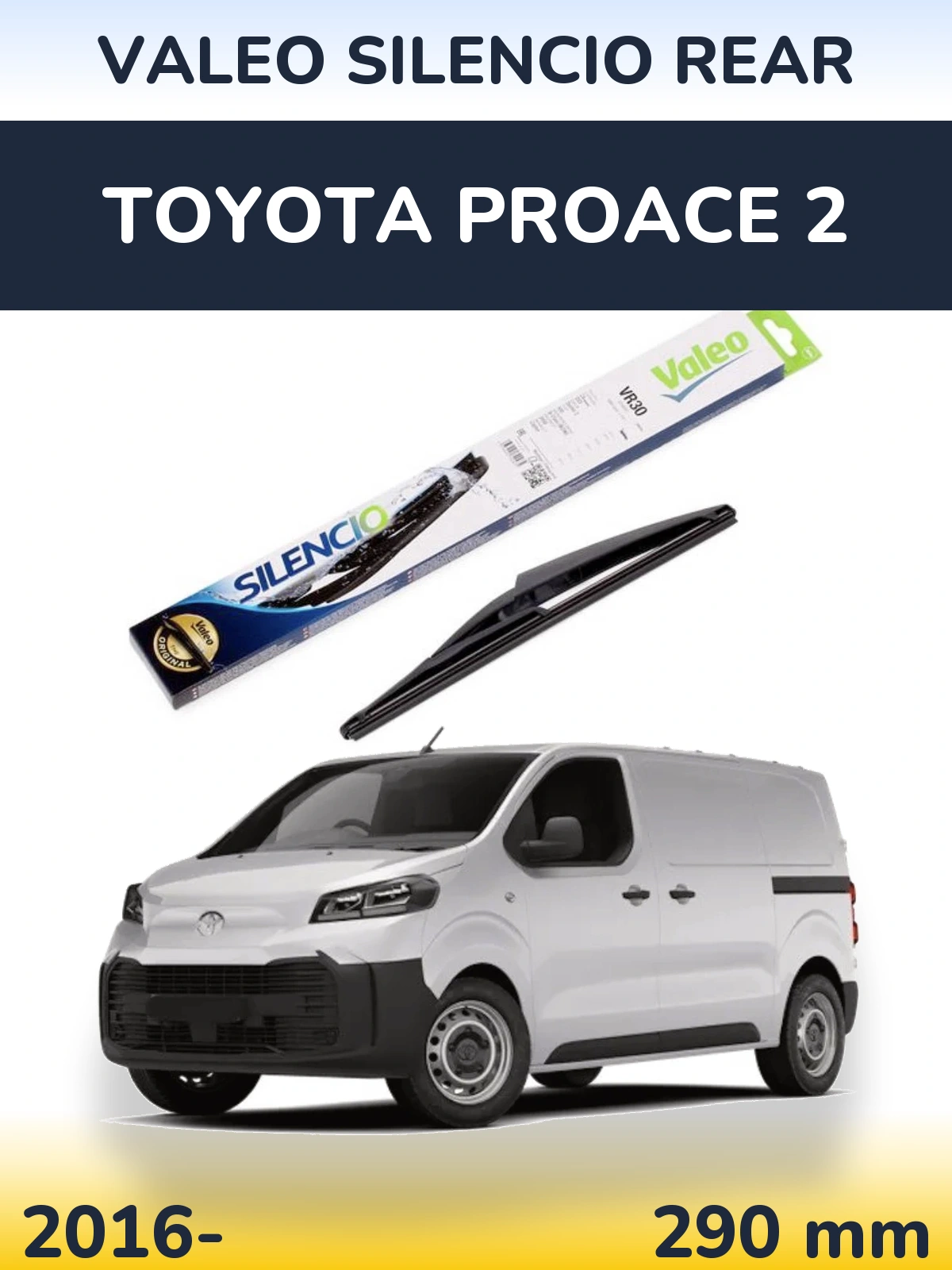Torkarblad Valeo Silencio Rear för Toyota ProAce 2