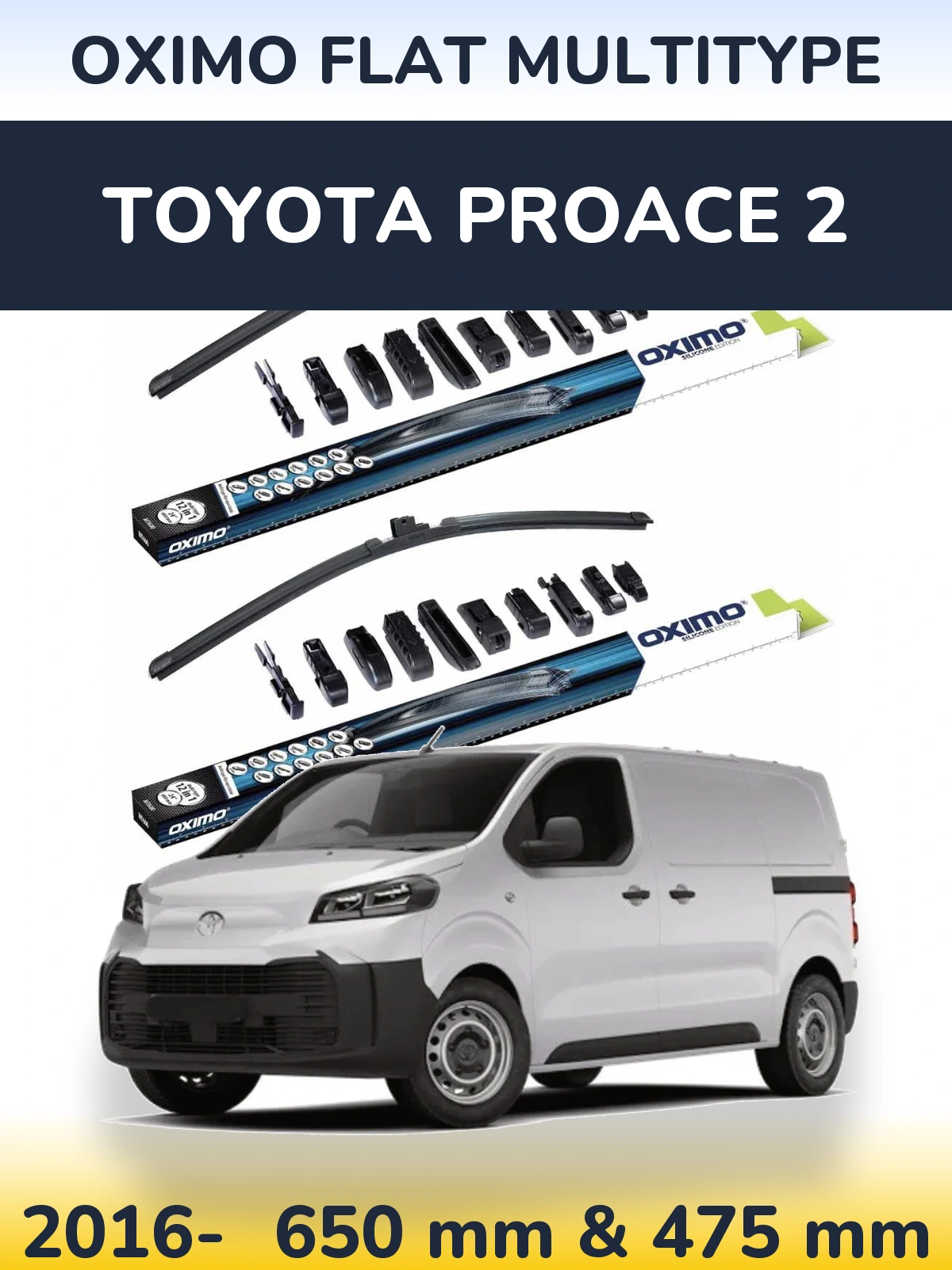 Torkarblad Oximo Flat MultiType för Toyota ProAce 2