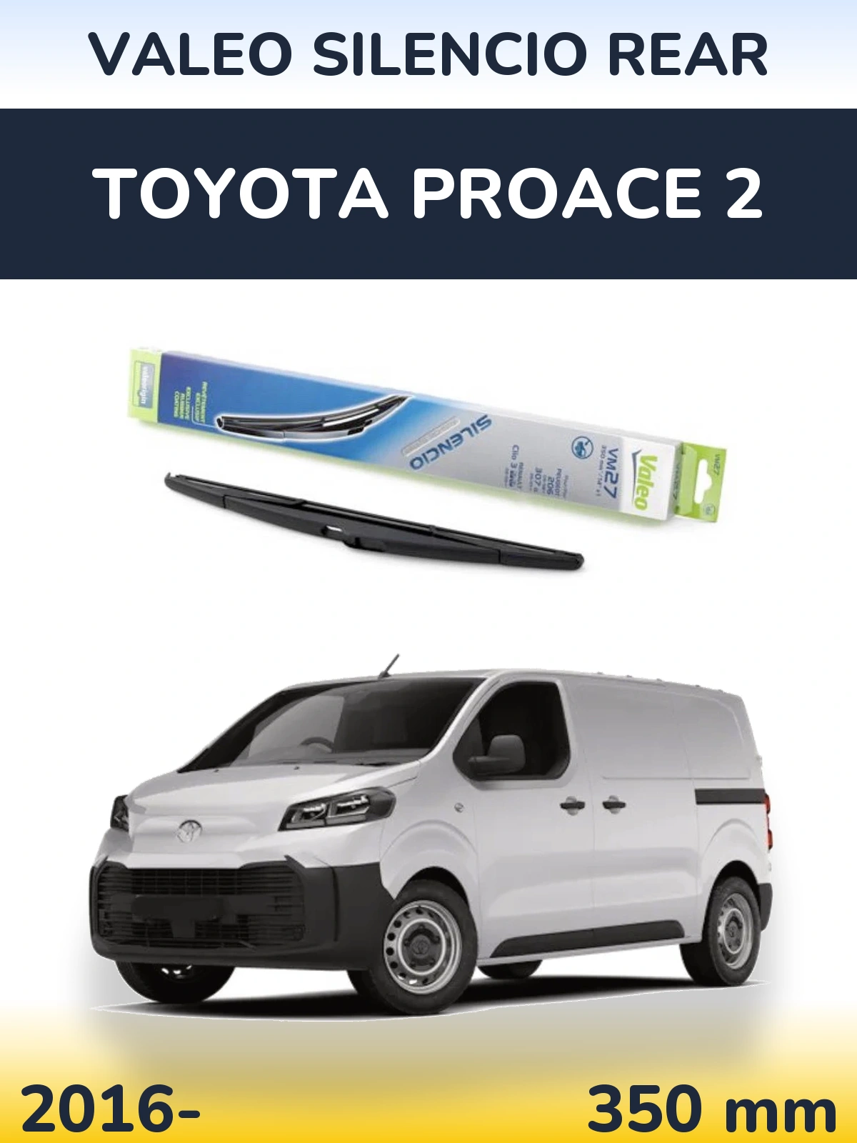 Torkarblad Valeo Silencio Rear för Toyota ProAce 2