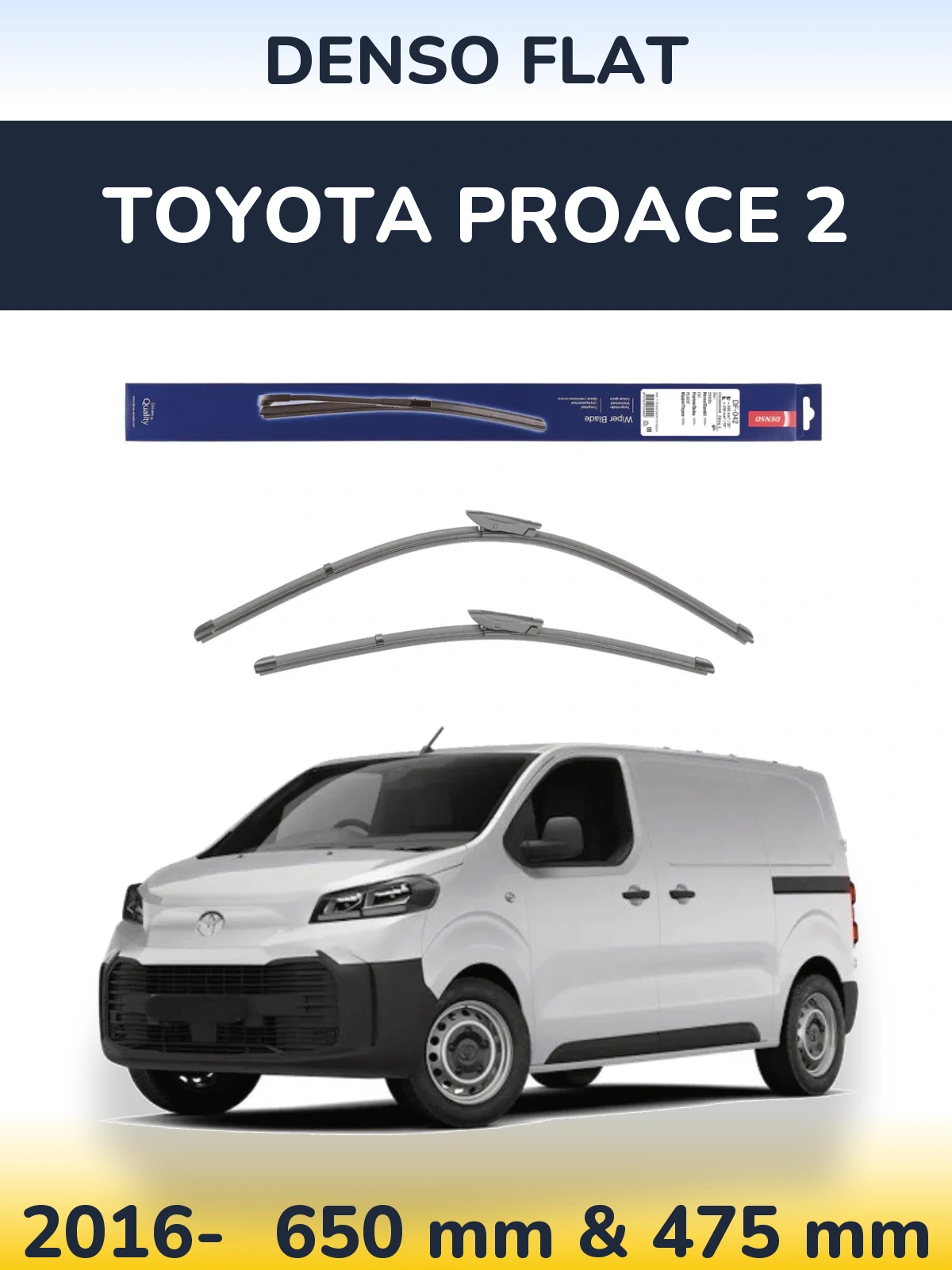 Torkarblad Denso Flat för Toyota ProAce 2