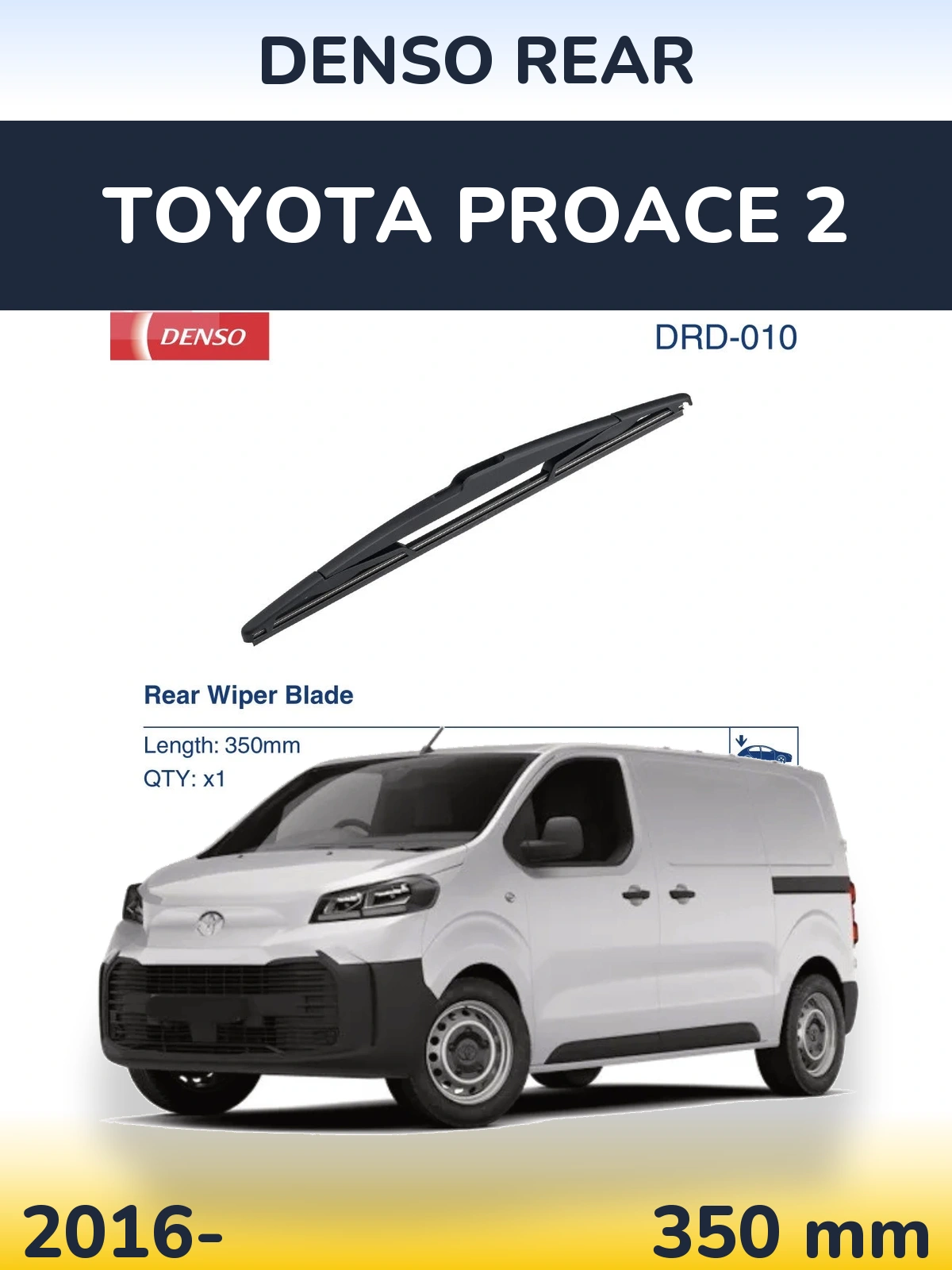 Torkarblad Denso Rear för Toyota ProAce 2