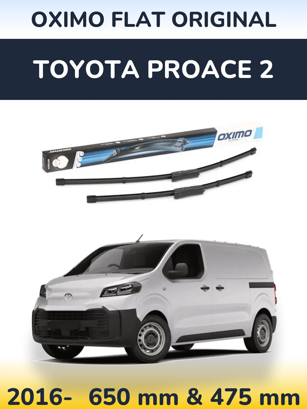 Torkarblad Oximo Flat Original för Toyota ProAce 2