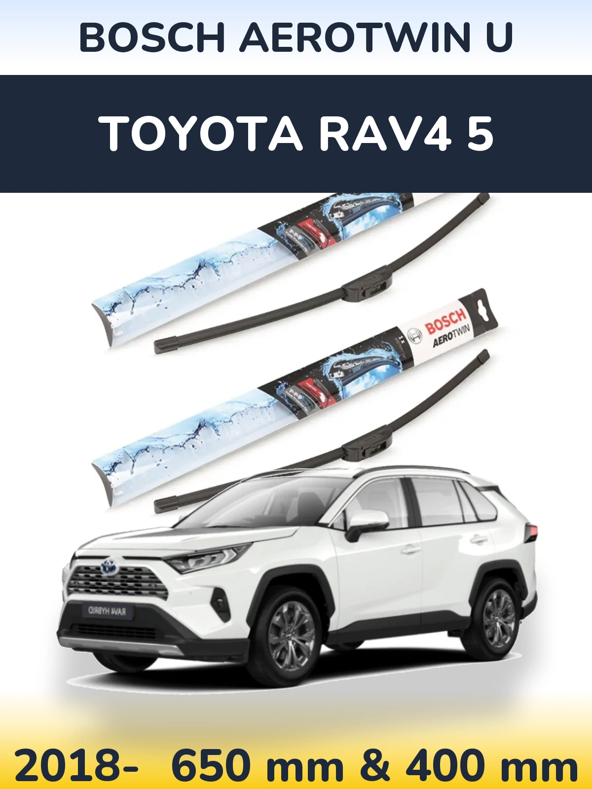 Torkarblad BOSCH AeroTwin U för Toyota RAV4 5