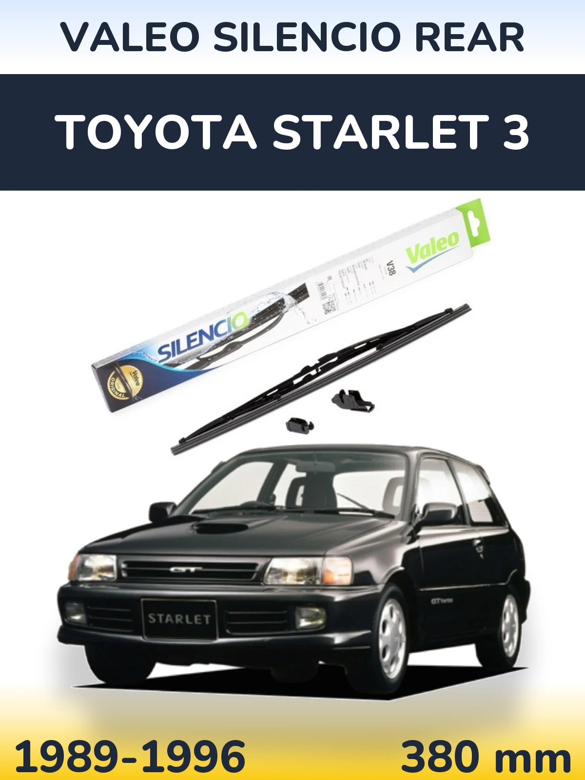 Torkarblad Valeo Silencio Rear för Toyota Starlet 3