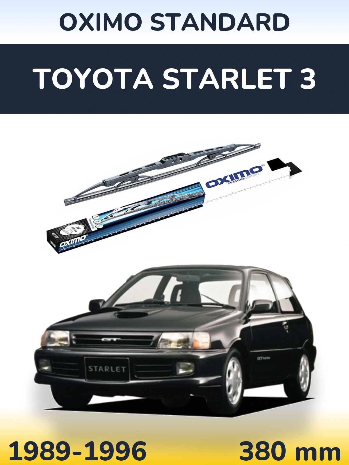 Torkarblad Oximo Standard för Toyota Starlet 3