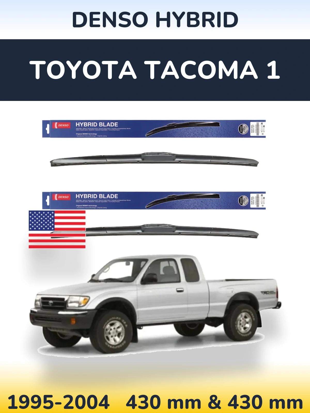 Torkarblad Denso Hybrid för Toyota Tacoma 1