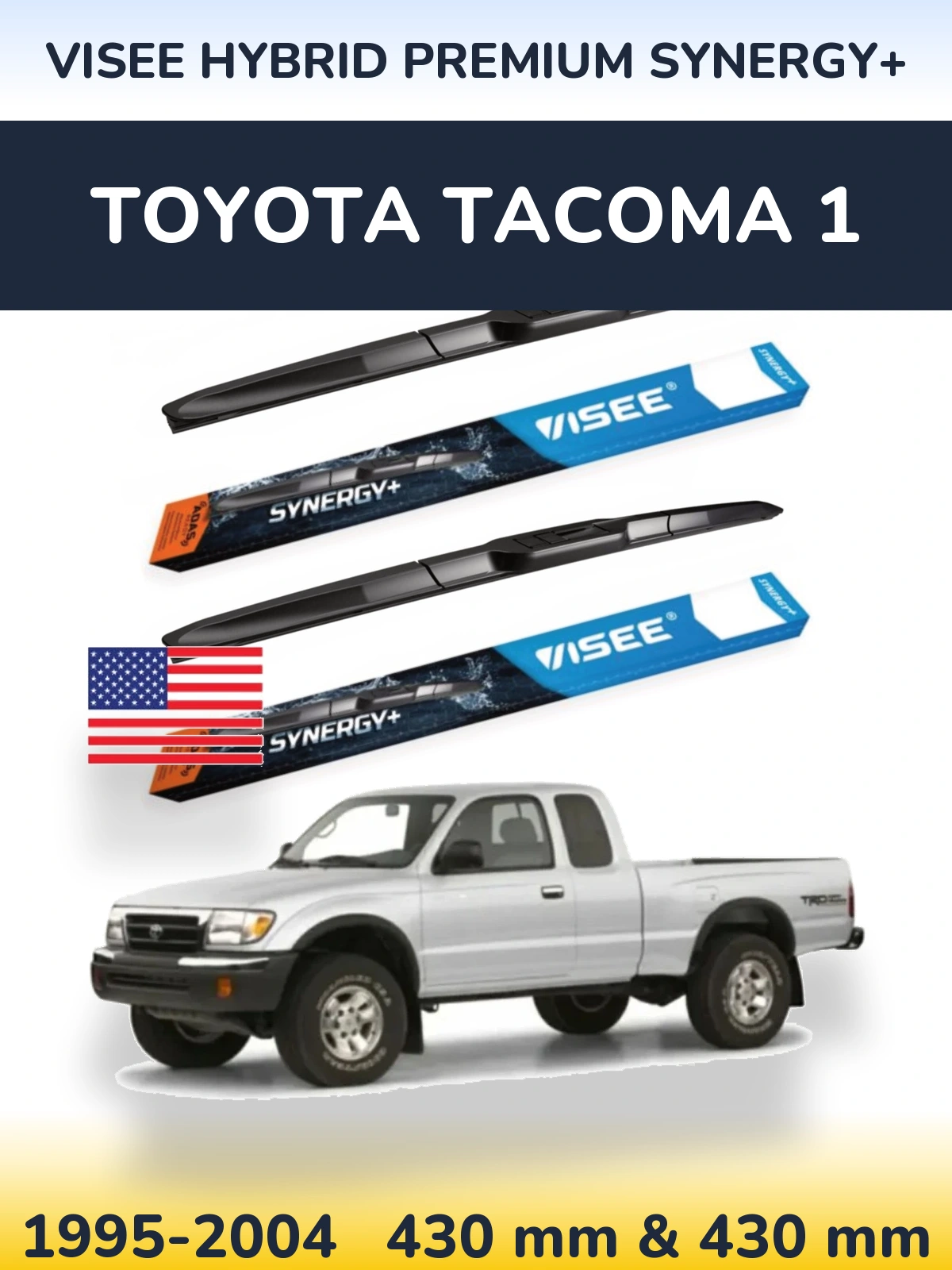 Torkarblad VISEE HYBRID PREMIUM SYNERGY+ för Toyota Tacoma 1