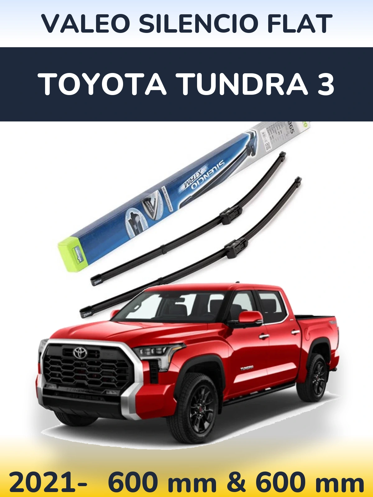 Torkarblad Valeo Silencio Flat för Toyota Tundra 3
