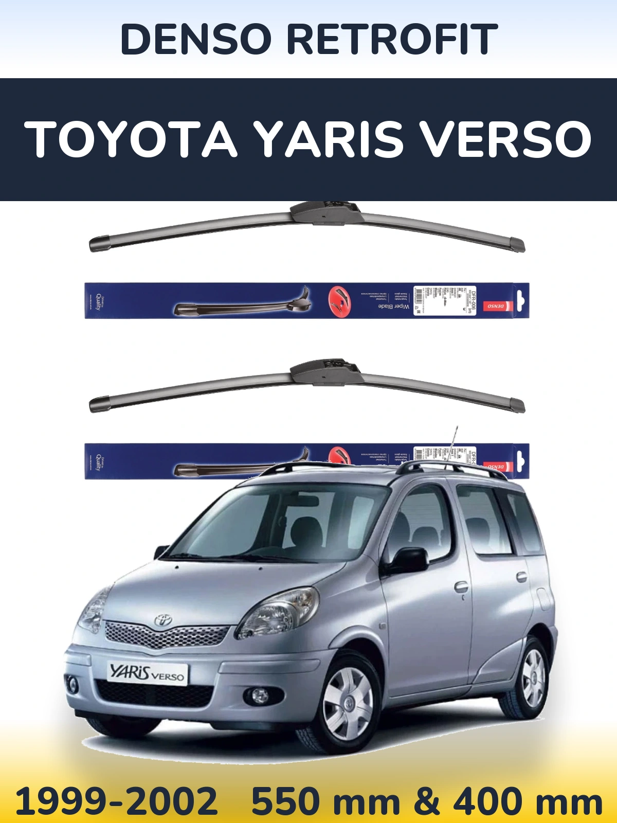 Torkarblad Denso Retrofit för Toyota Yaris Verso
