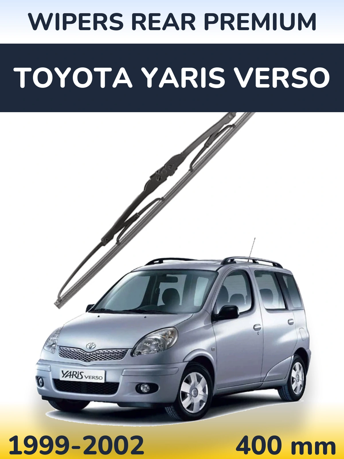 Задня щітка WIPERS REAR PREMIUM 400 мм для Toyota Yaris Verso 1999-2002