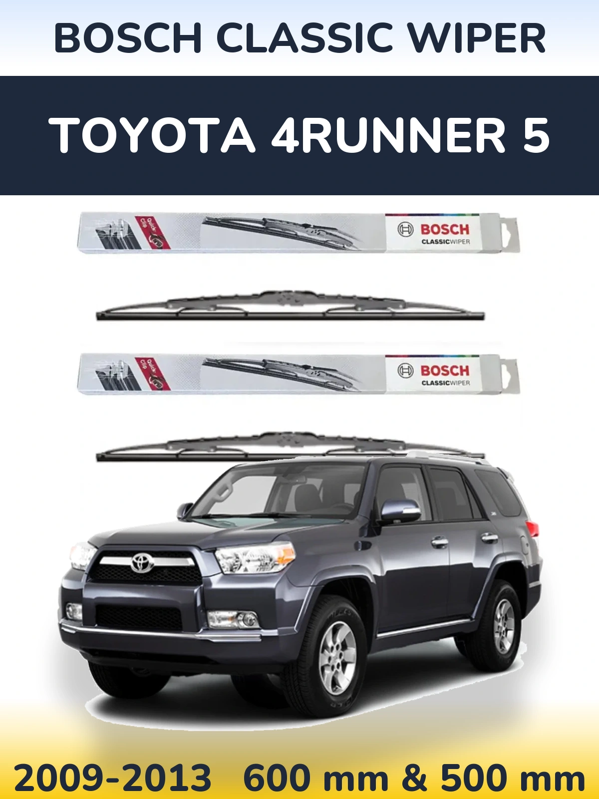 Torkarblad BOSCH Classic Wiper för Toyota 4Runner 5