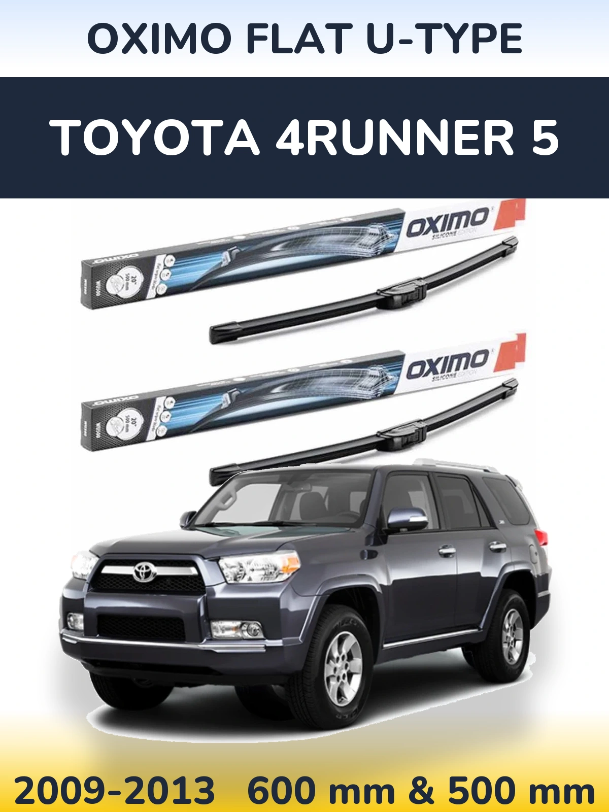 Torkarblad Oximo Flat U-type för Toyota 4Runner 5