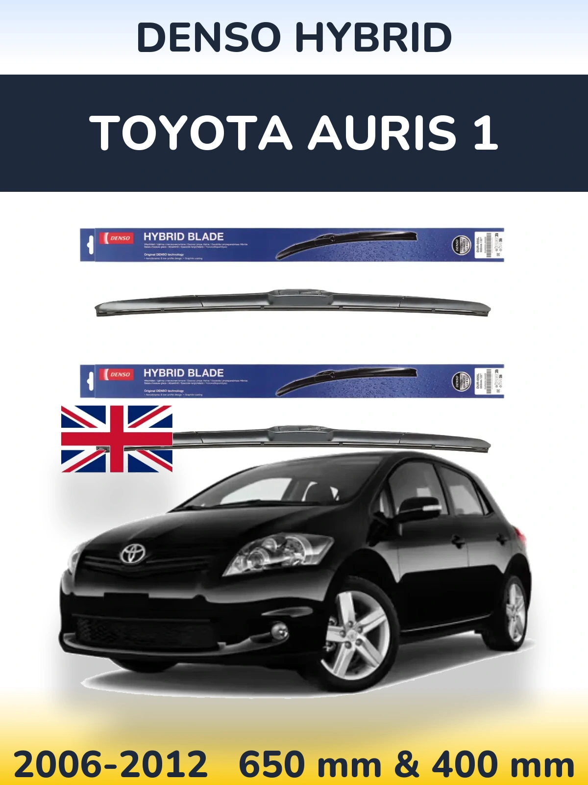Torkarblad Denso Hybrid för Toyota Auris 1