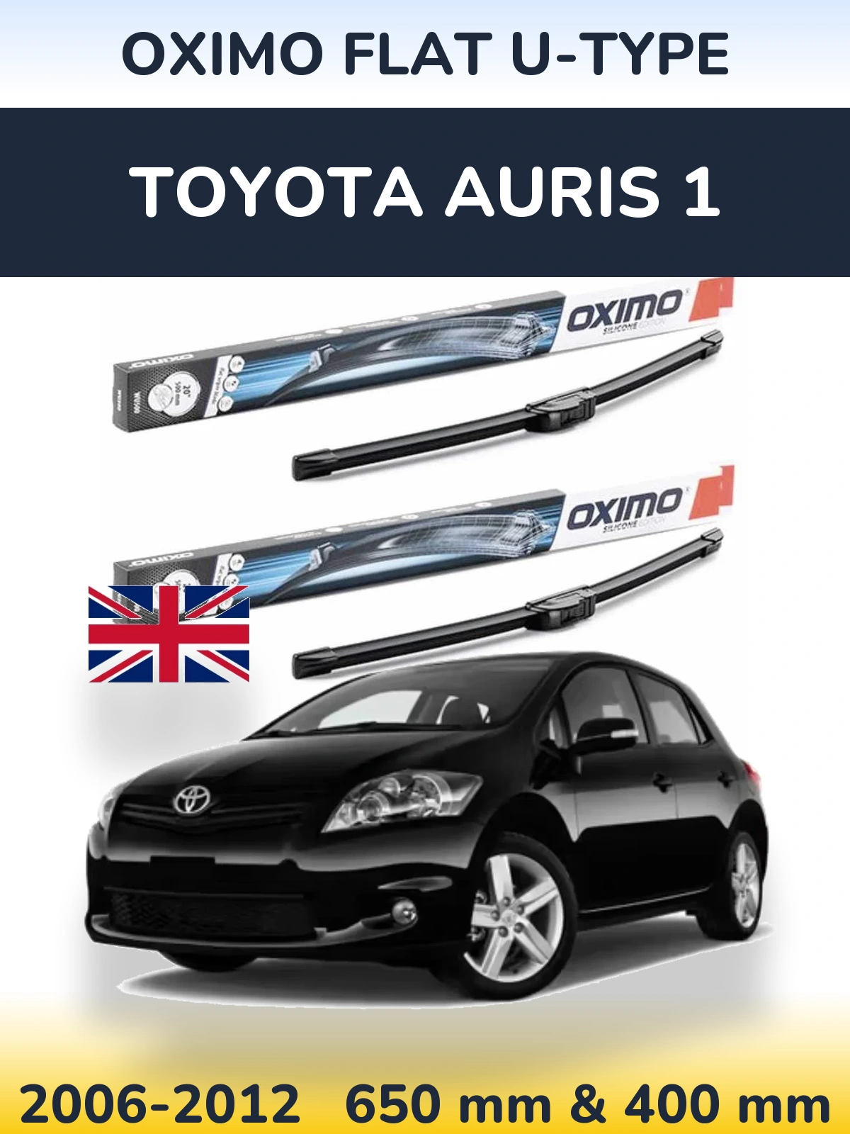 Torkarblad Oximo Flat U-type för Toyota Auris 1