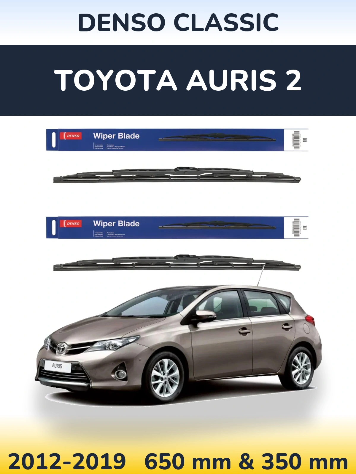 Torkarblad Denso Classic för Toyota Auris 2