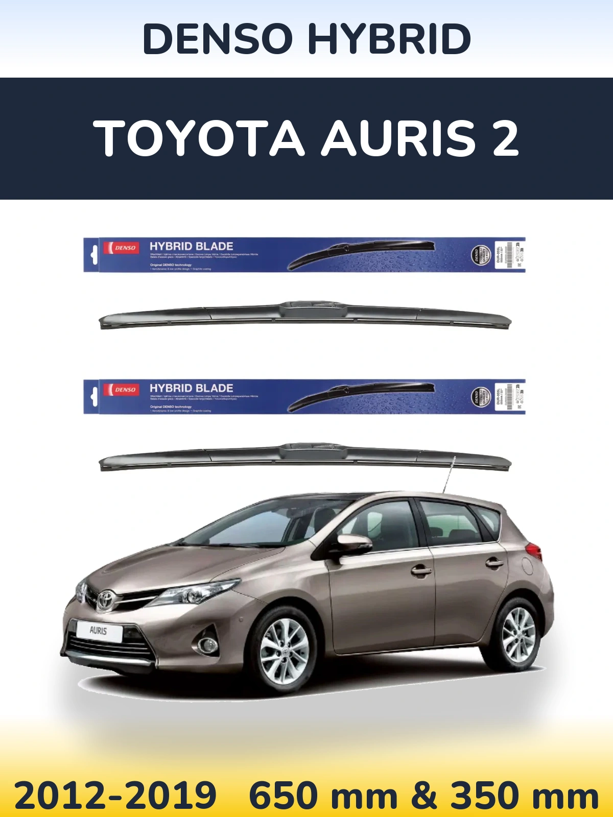 Torkarblad Denso Hybrid för Toyota Auris 2