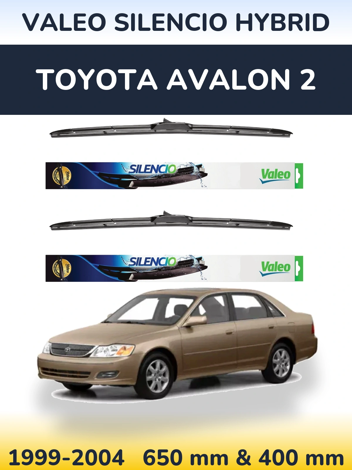 Torkarblad Valeo Silencio Hybrid för Toyota Avalon 2
