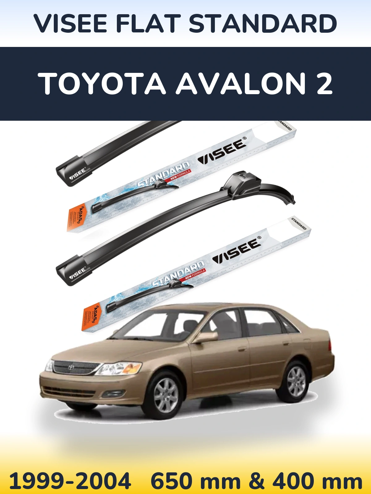 Torkarblad VISEE FLAT STANDARD för Toyota Avalon 2