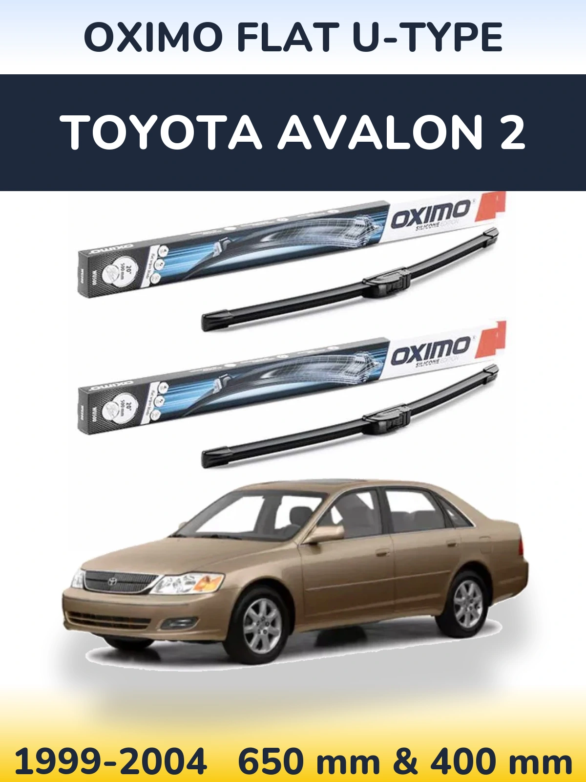 Torkarblad Oximo Flat U-type för Toyota Avalon 2