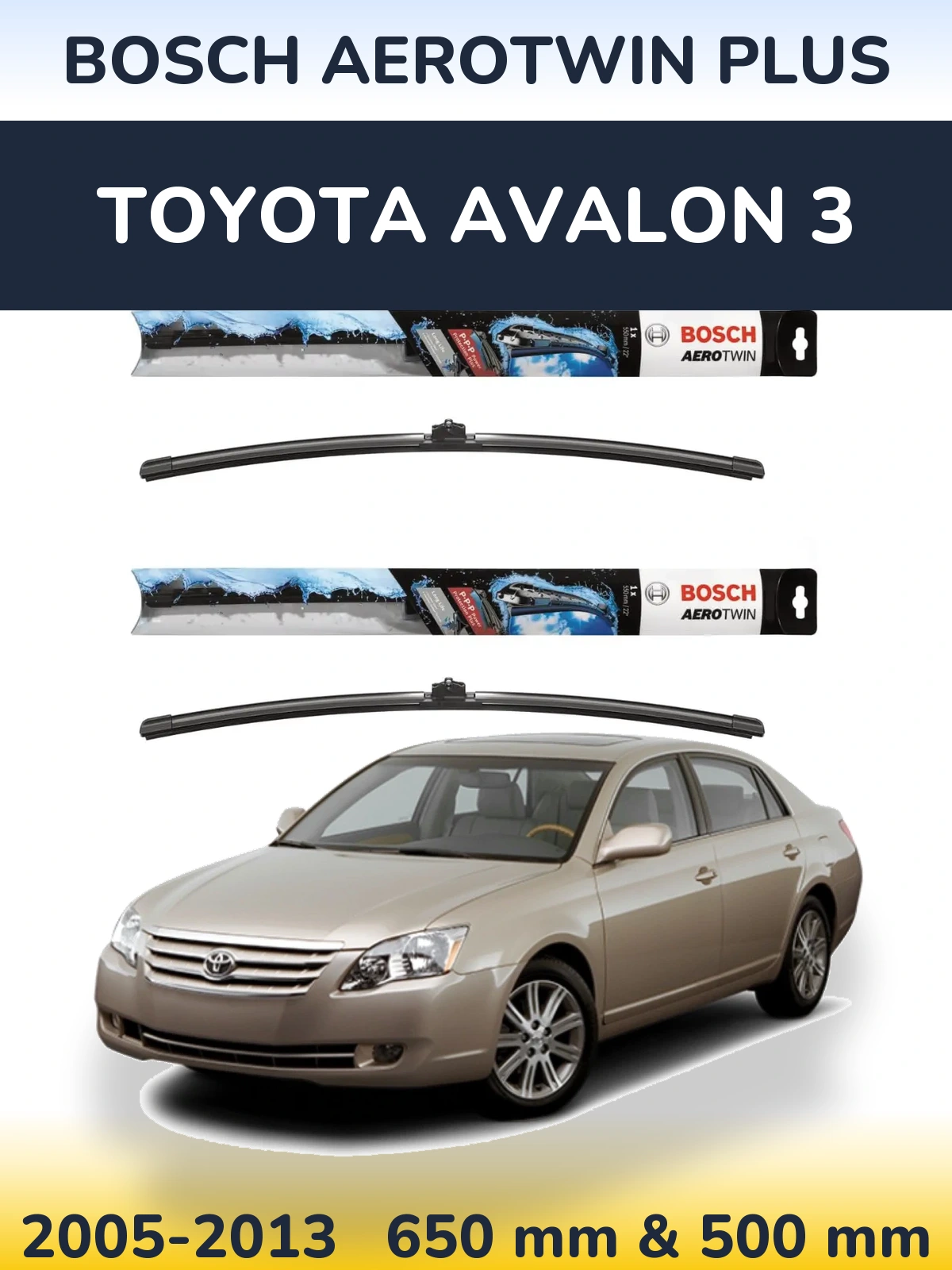 Torkarblad BOSCH AeroTwin Plus för Toyota Avalon 3