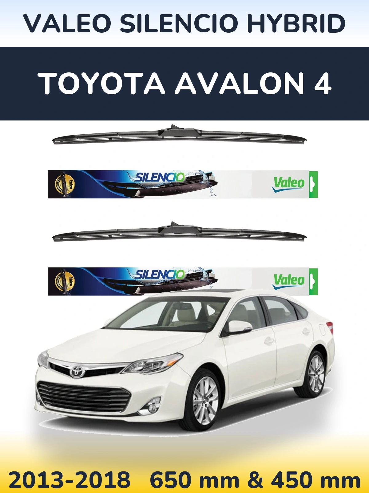 Torkarblad Valeo Silencio Hybrid för Toyota Avalon 4