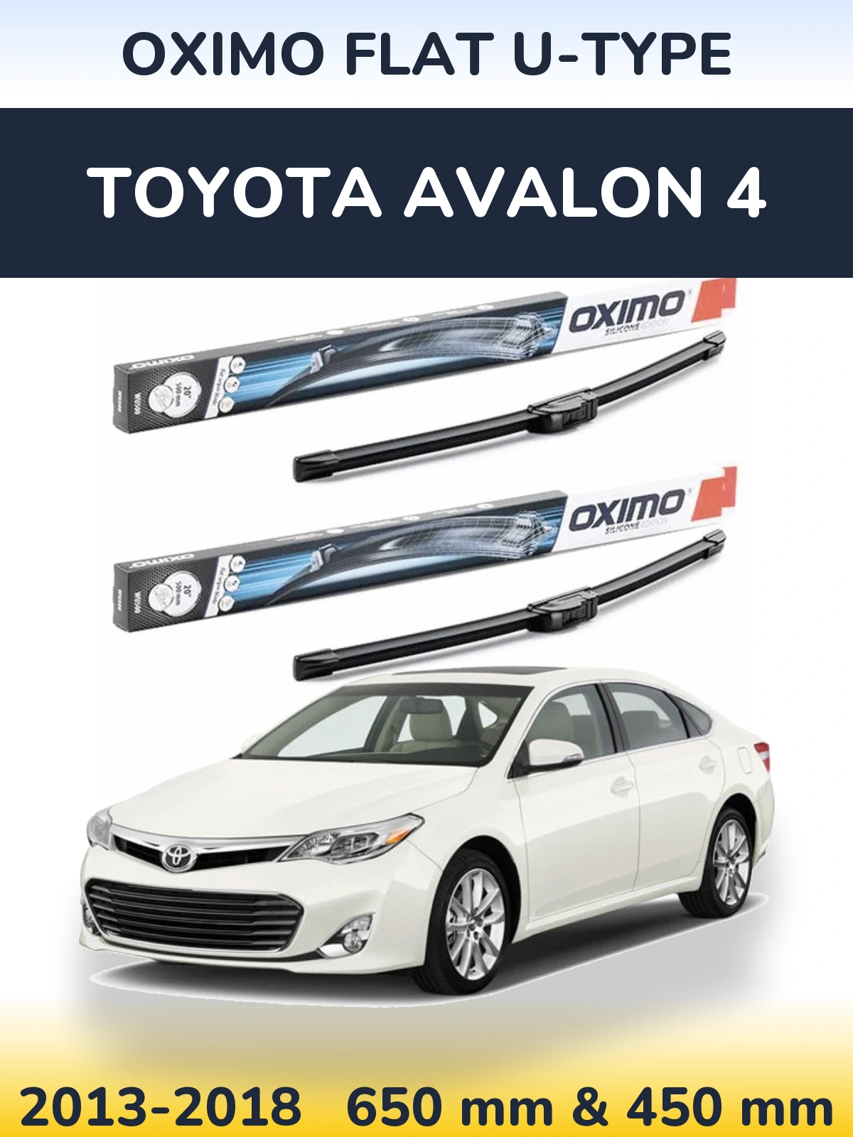 Torkarblad Oximo Flat U-type för Toyota Avalon 4