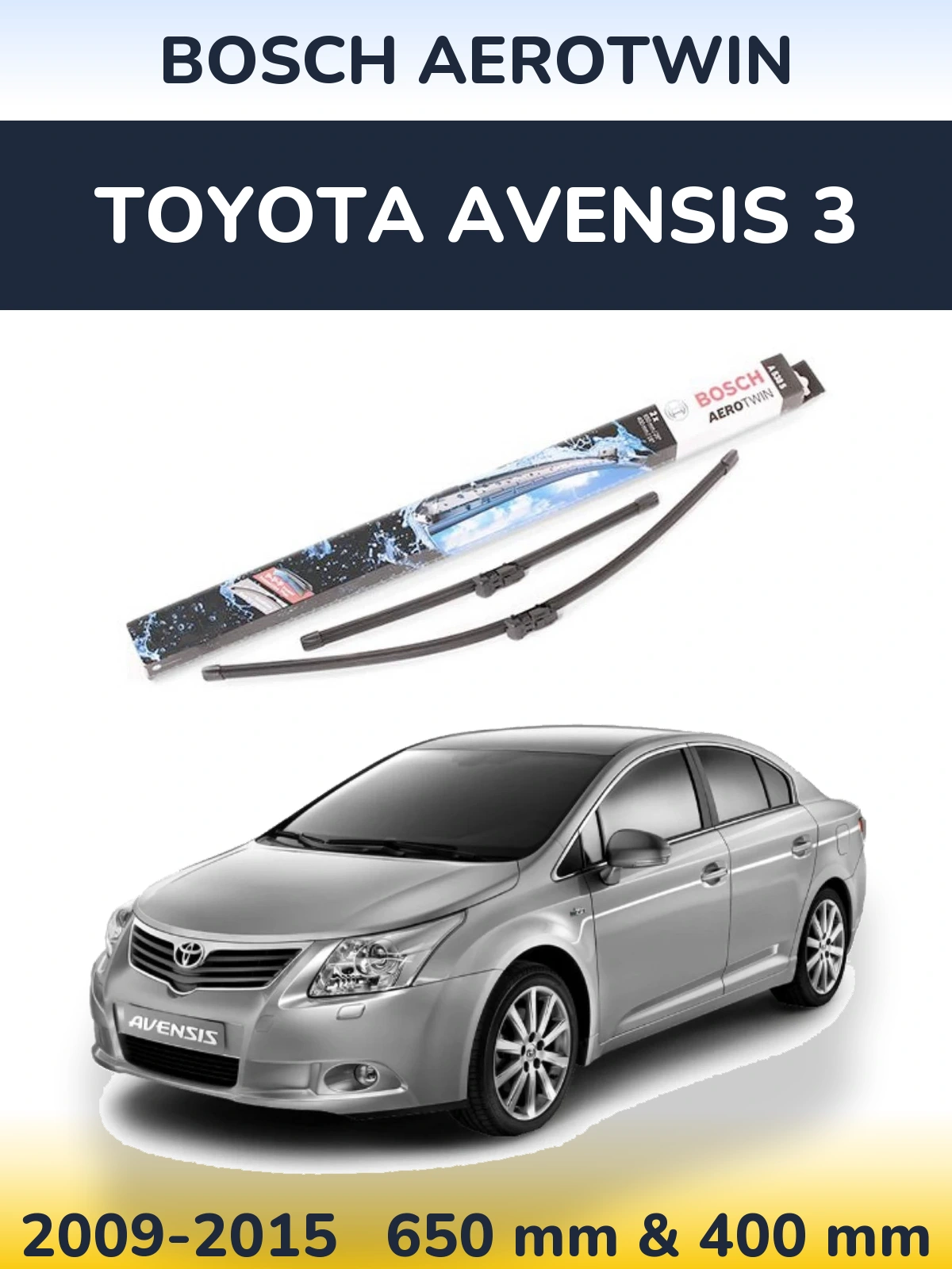 Torkarblad BOSCH AeroTwin för Toyota Avensis 3