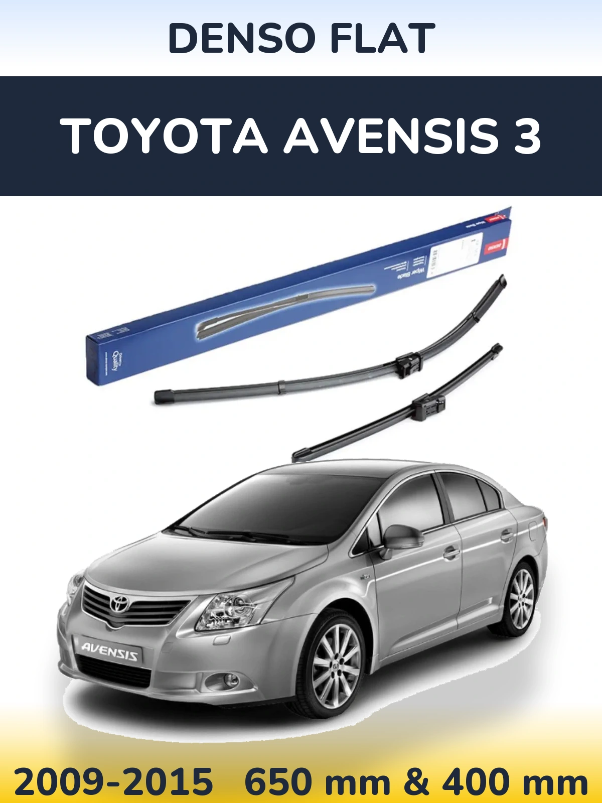 Torkarblad Denso Flat för Toyota Avensis 3