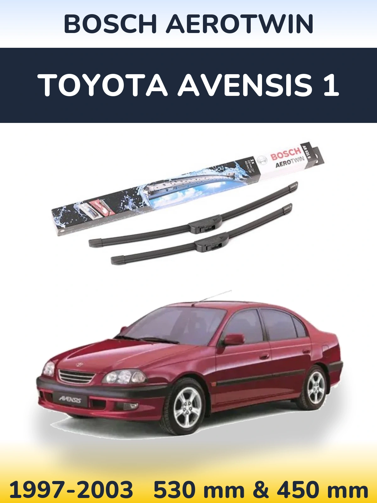 Torkarblad BOSCH AeroTwin för Toyota Avensis 1