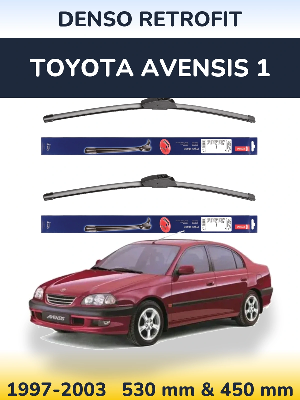 Torkarblad Denso Retrofit för Toyota Avensis 1