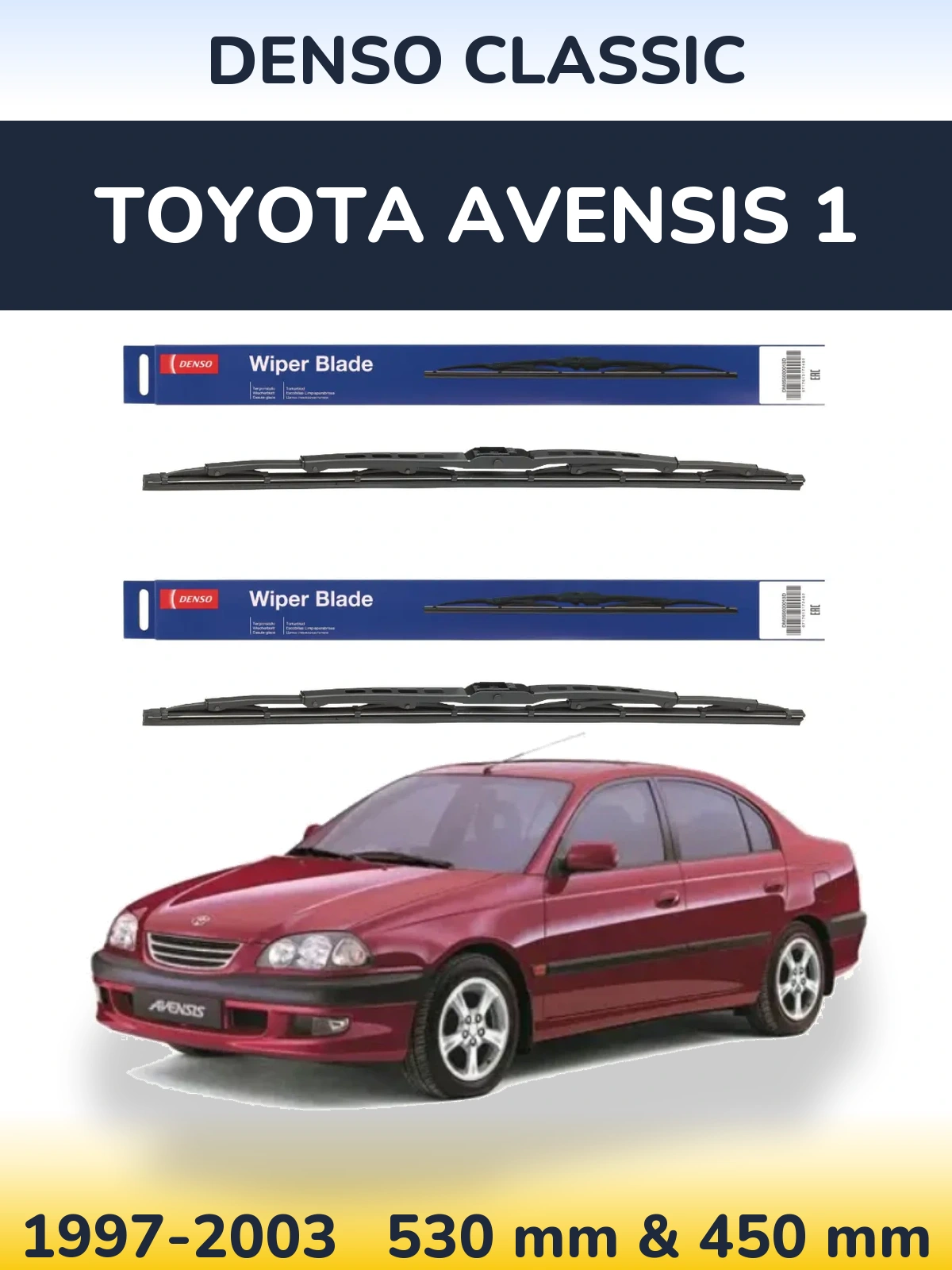Torkarblad Denso Classic för Toyota Avensis 1
