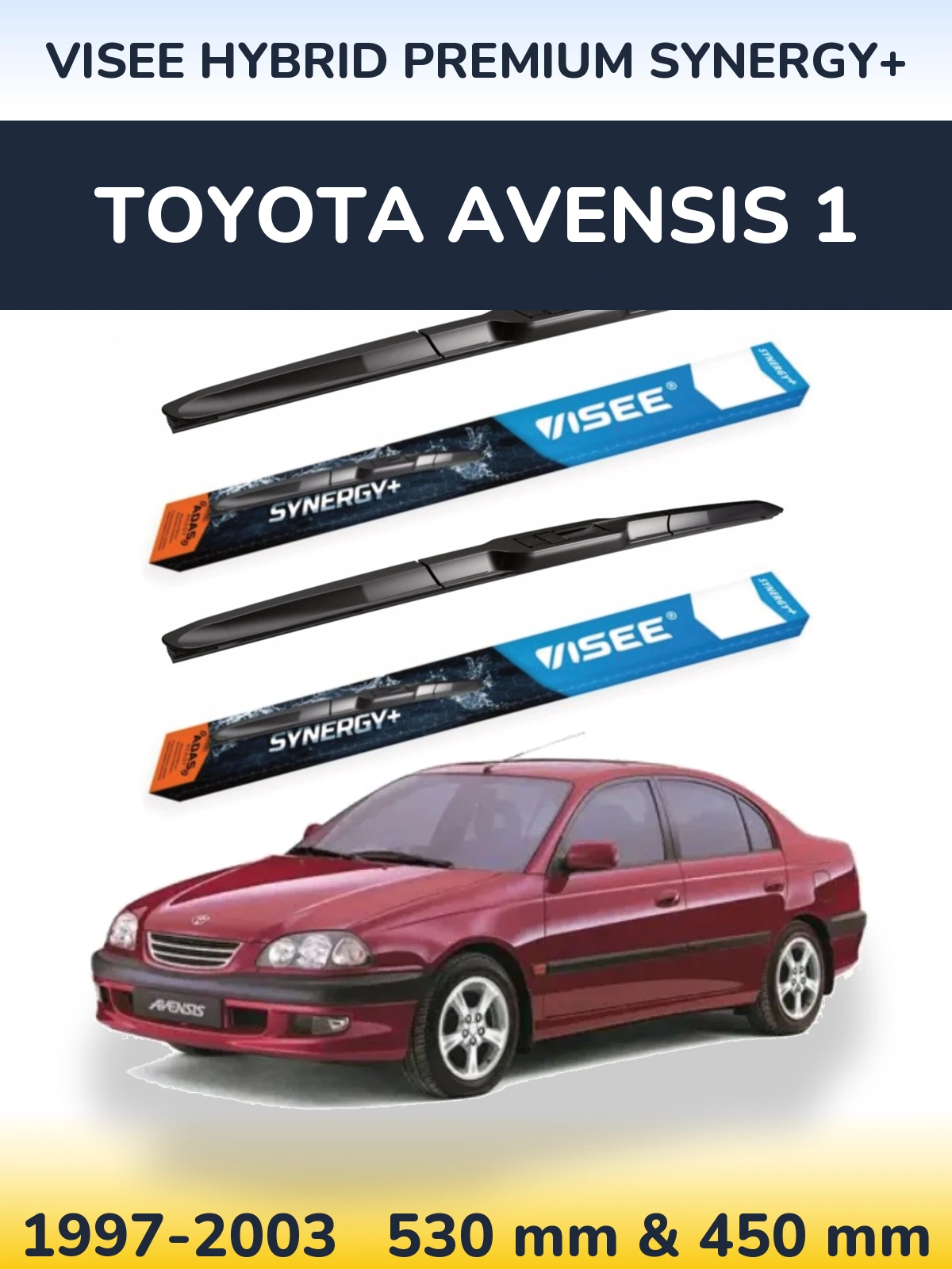 Torkarblad VISEE HYBRID PREMIUM SYNERGY+ för Toyota Avensis 1