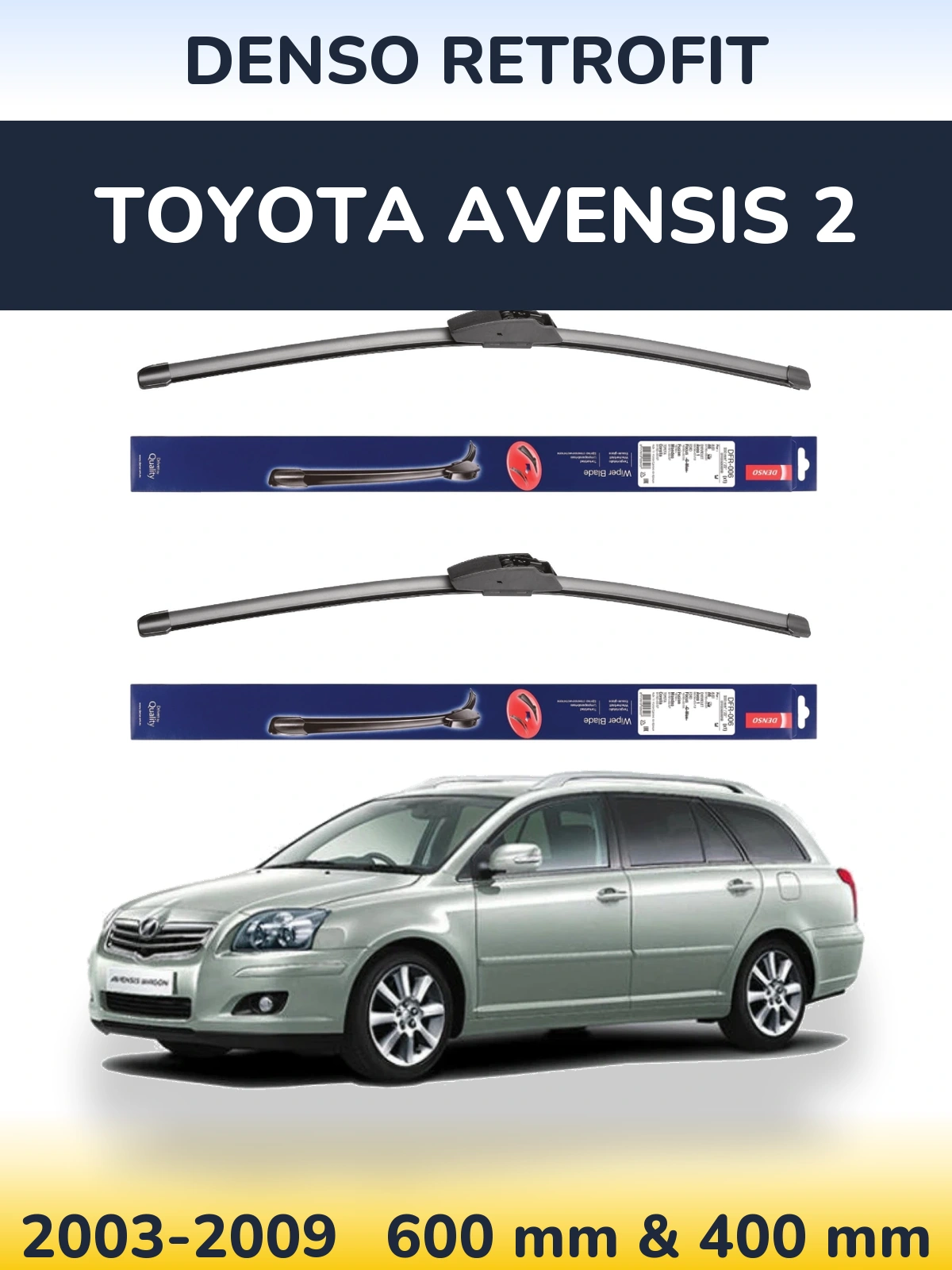 Torkarblad Denso Retrofit för Toyota Avensis 2