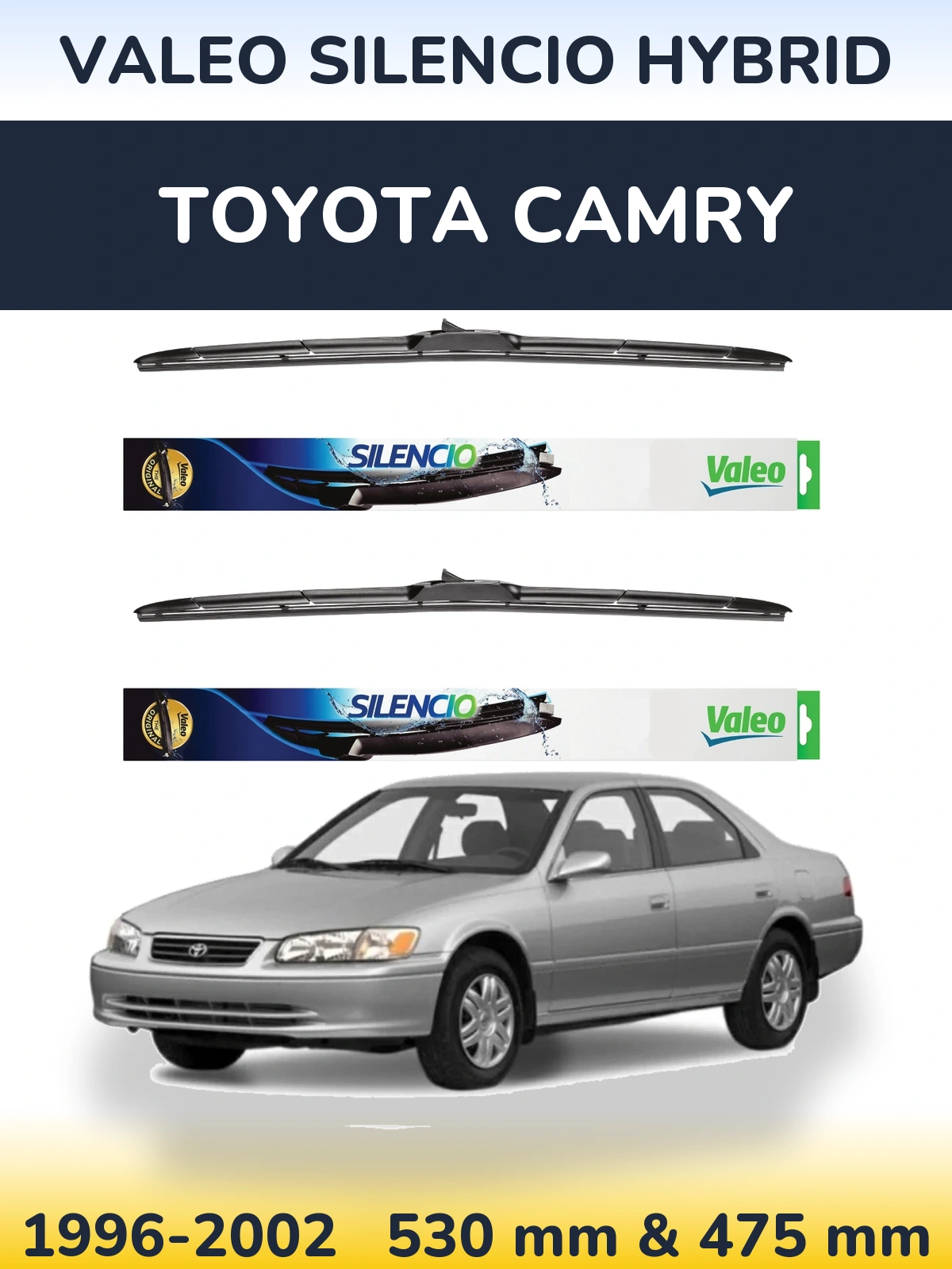 Torkarblad Valeo Silencio Hybrid för Toyota Camry