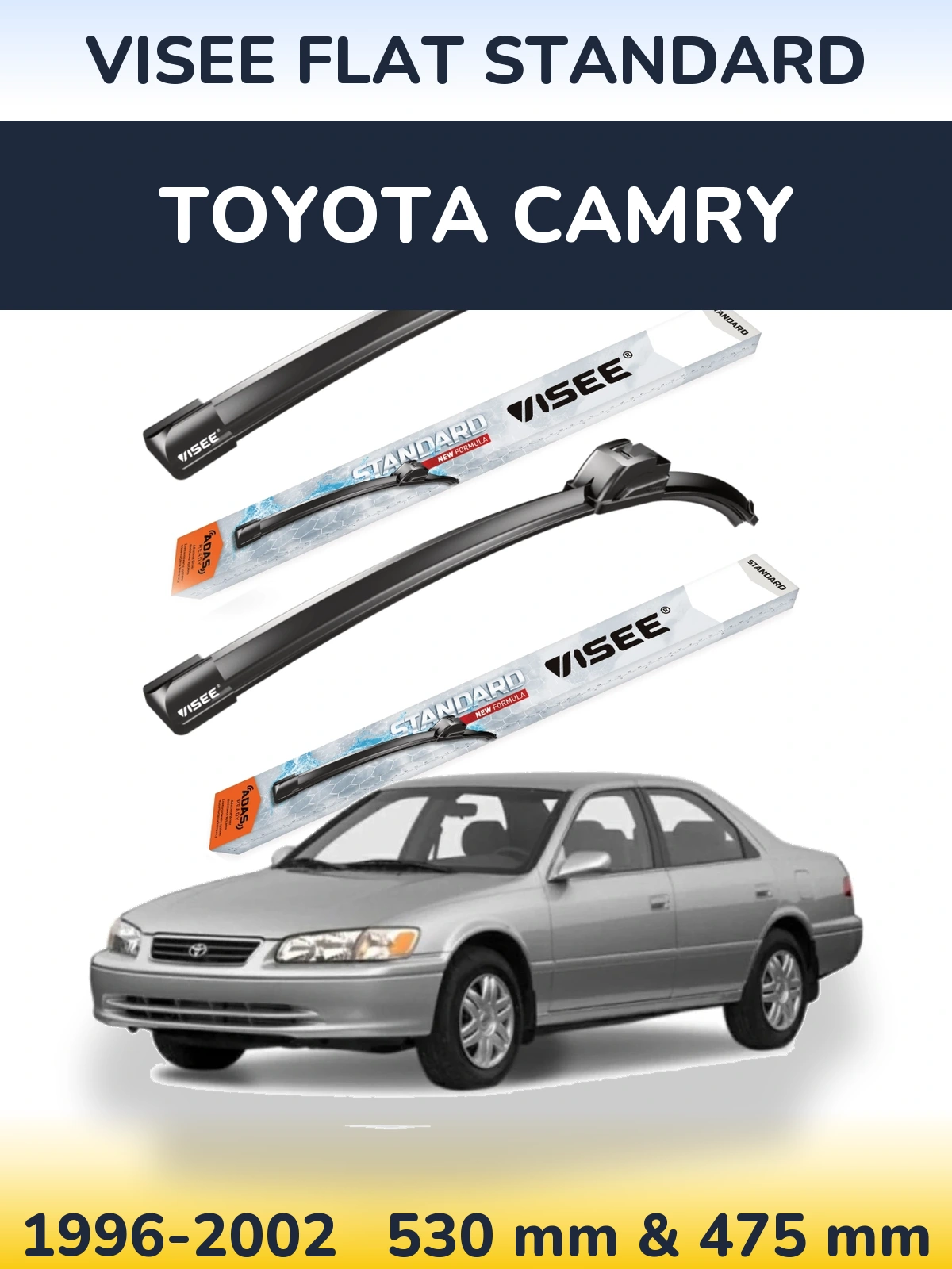 Torkarblad VISEE FLAT STANDARD för Toyota Camry