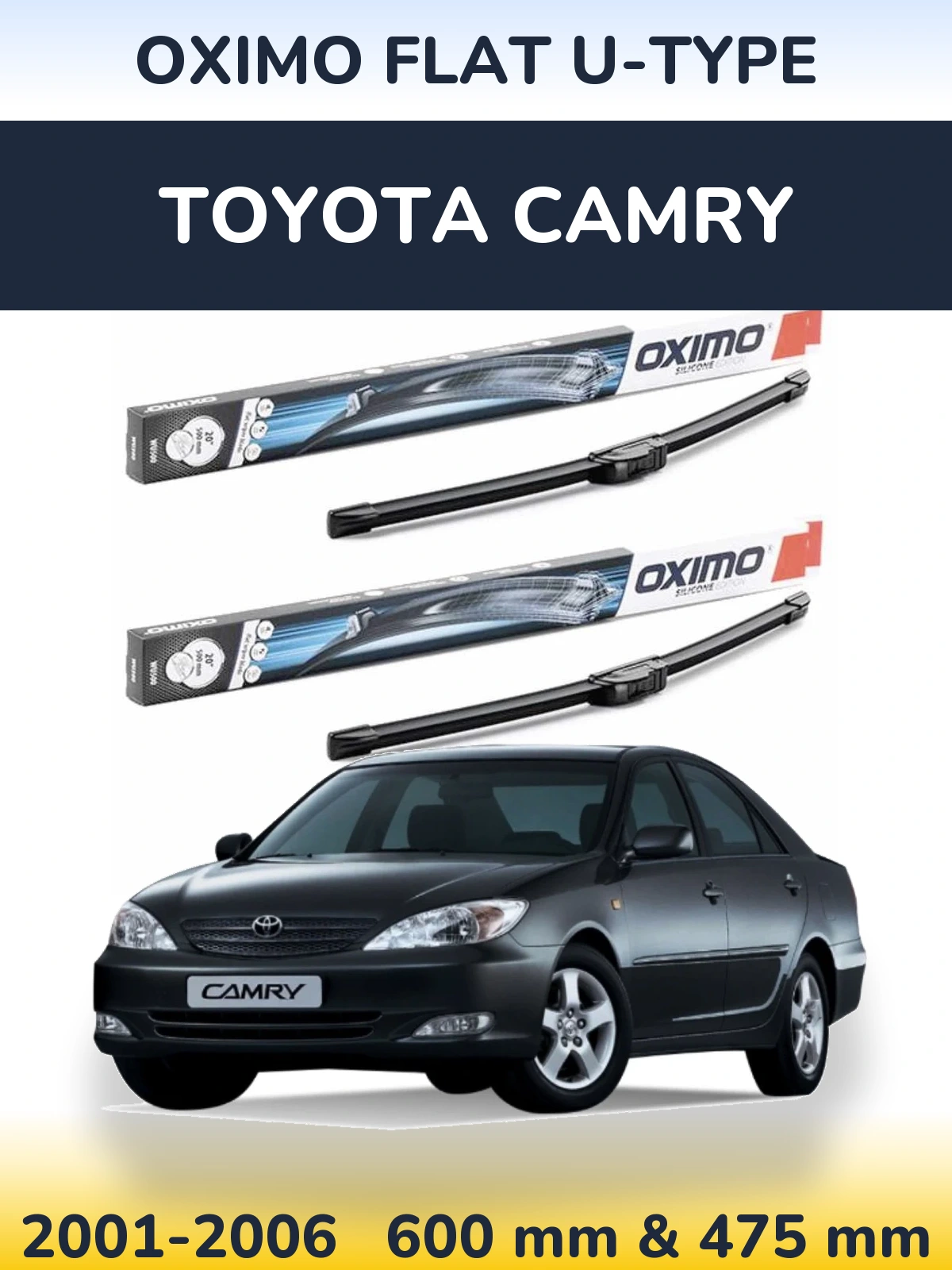 Torkarblad Oximo Flat U-type för Toyota Camry