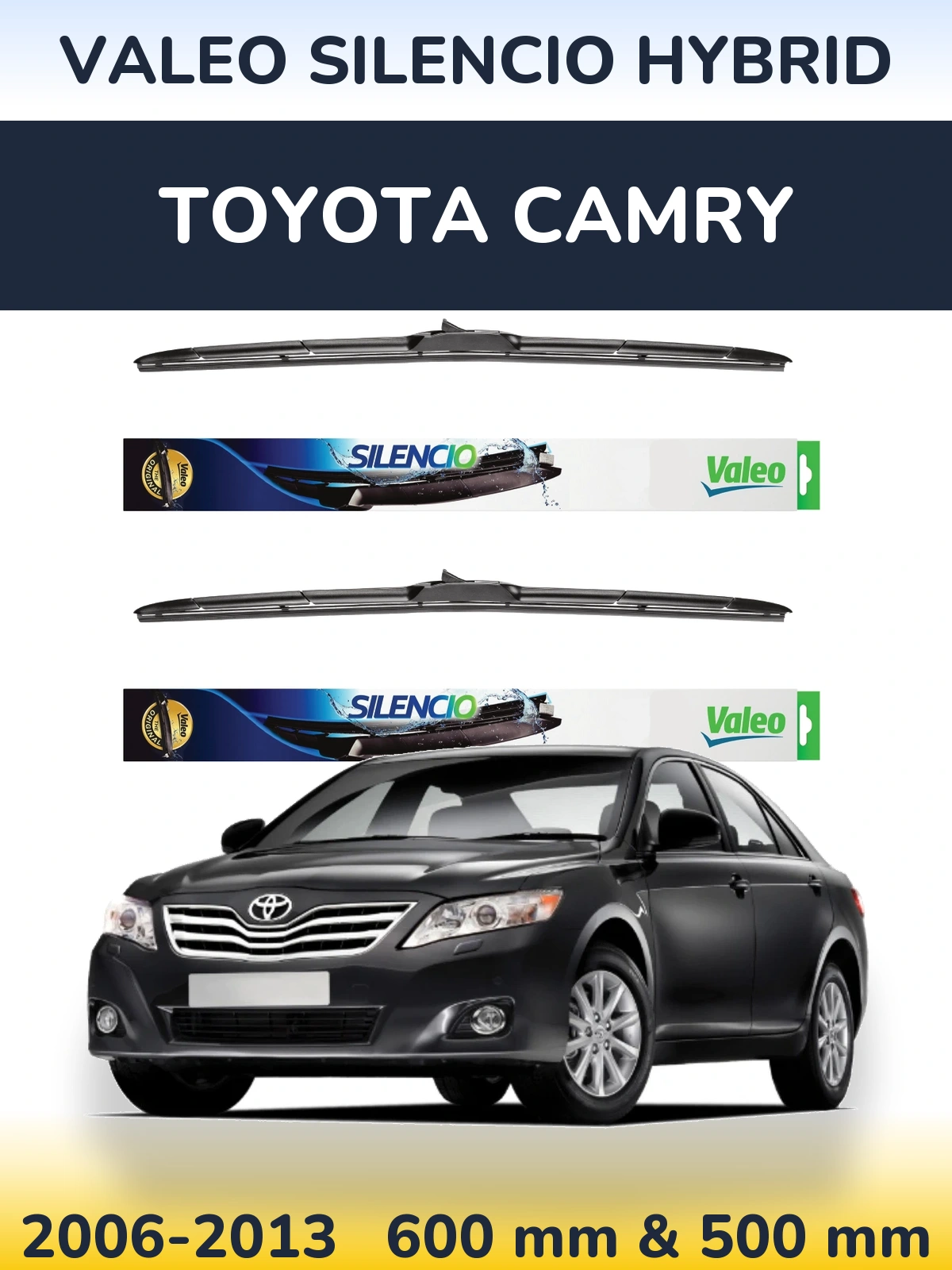 Torkarblad Valeo Silencio Hybrid för Toyota Camry