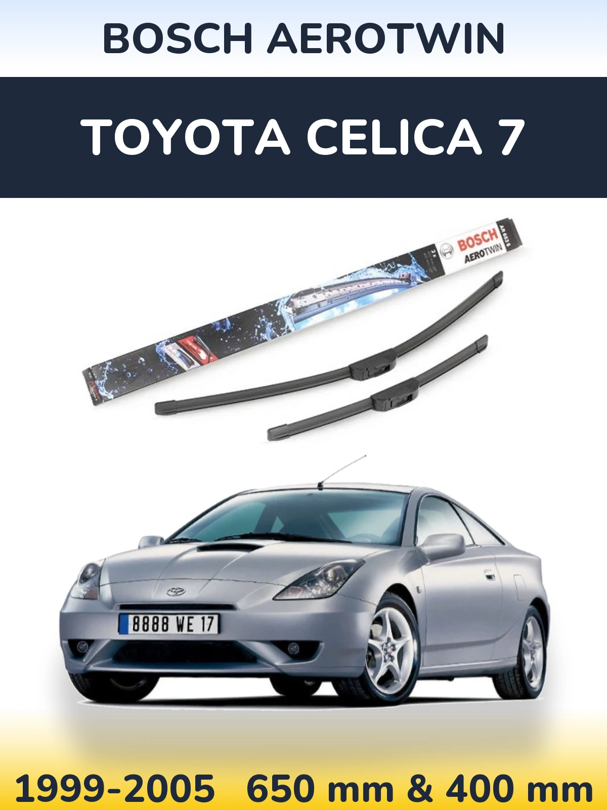 Torkarblad BOSCH AeroTwin för Toyota Celica 7