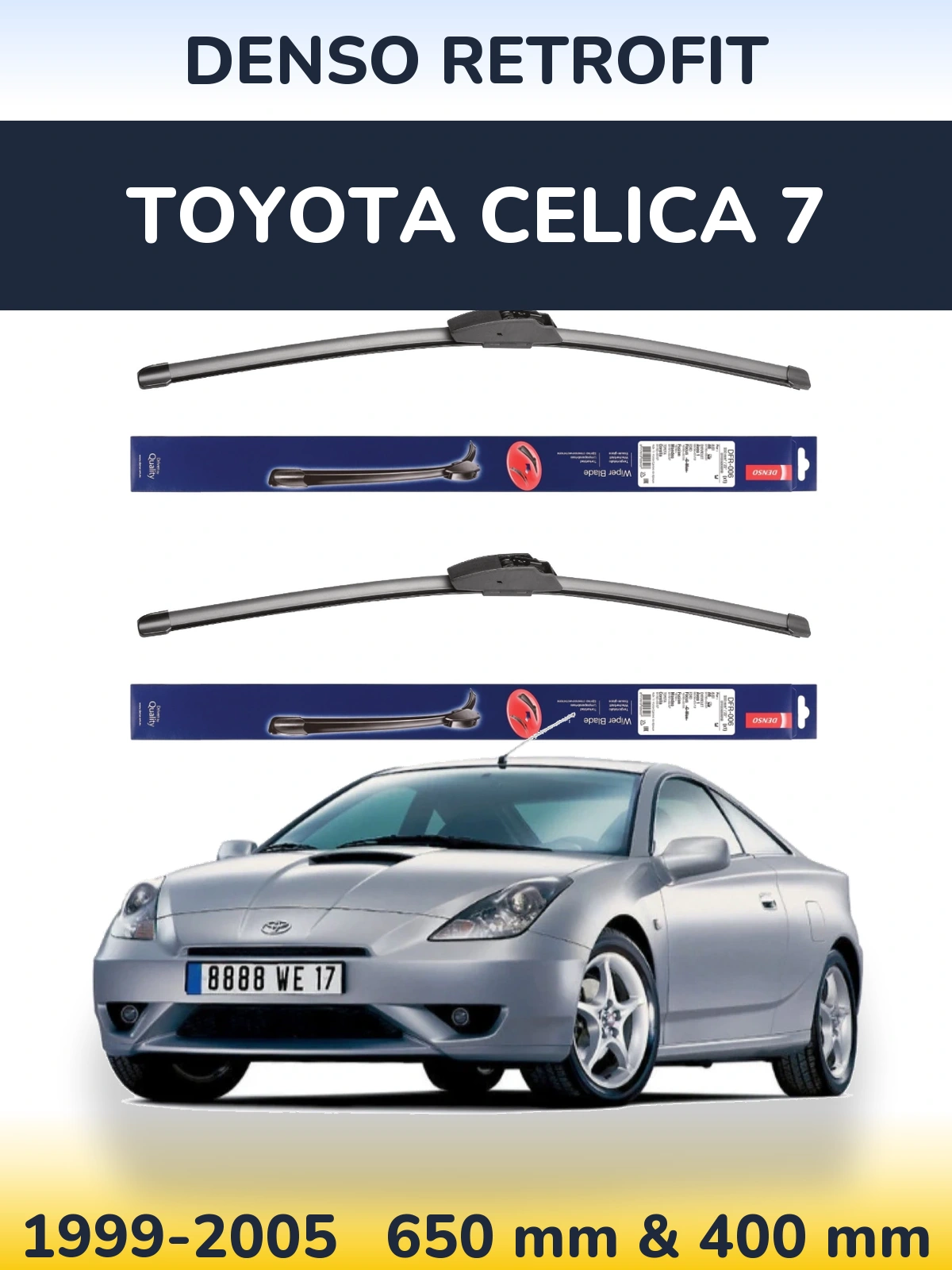 Torkarblad Denso Retrofit för Toyota Celica 7