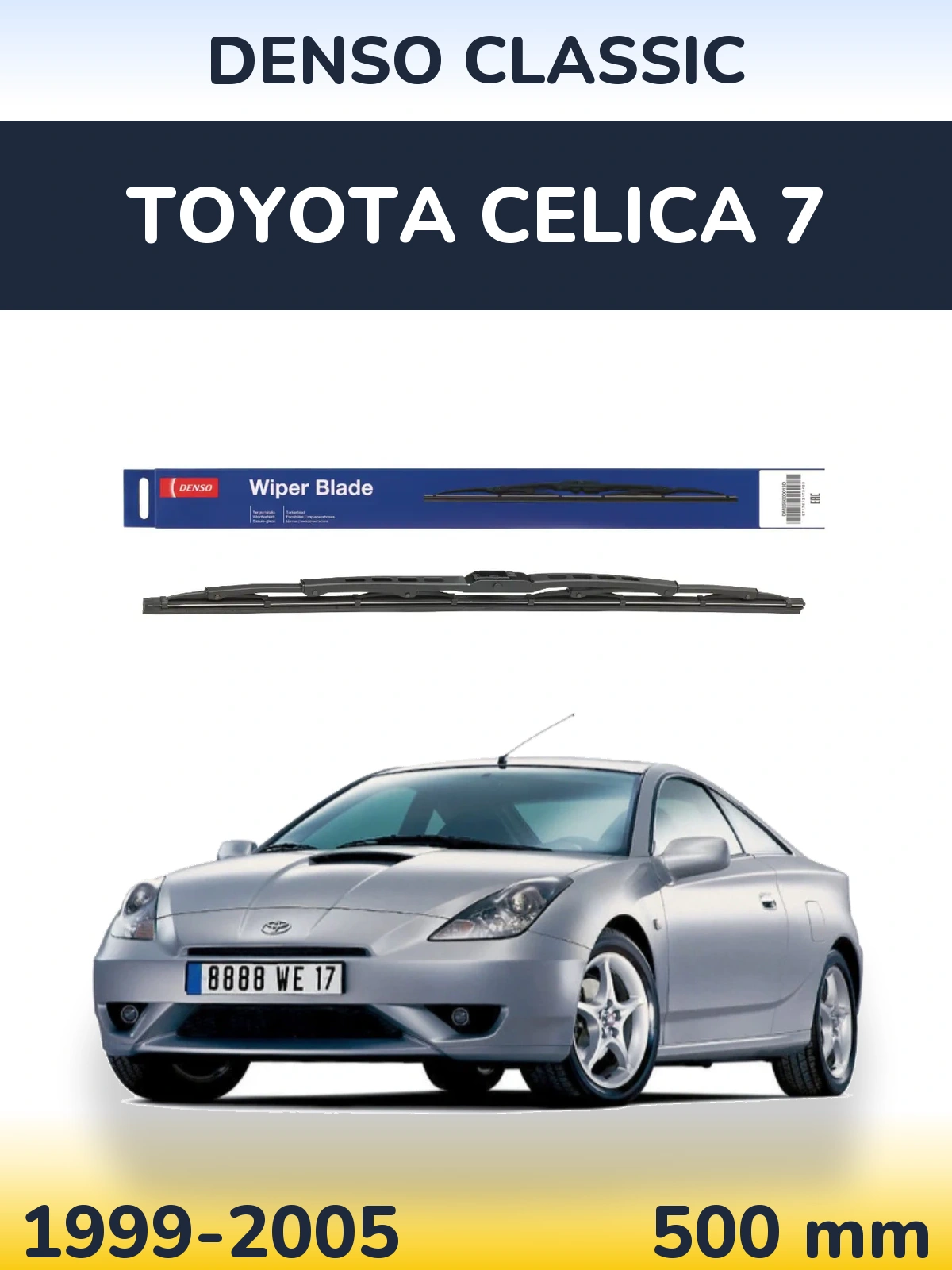 Torkarblad Denso Classic för Toyota Celica 7