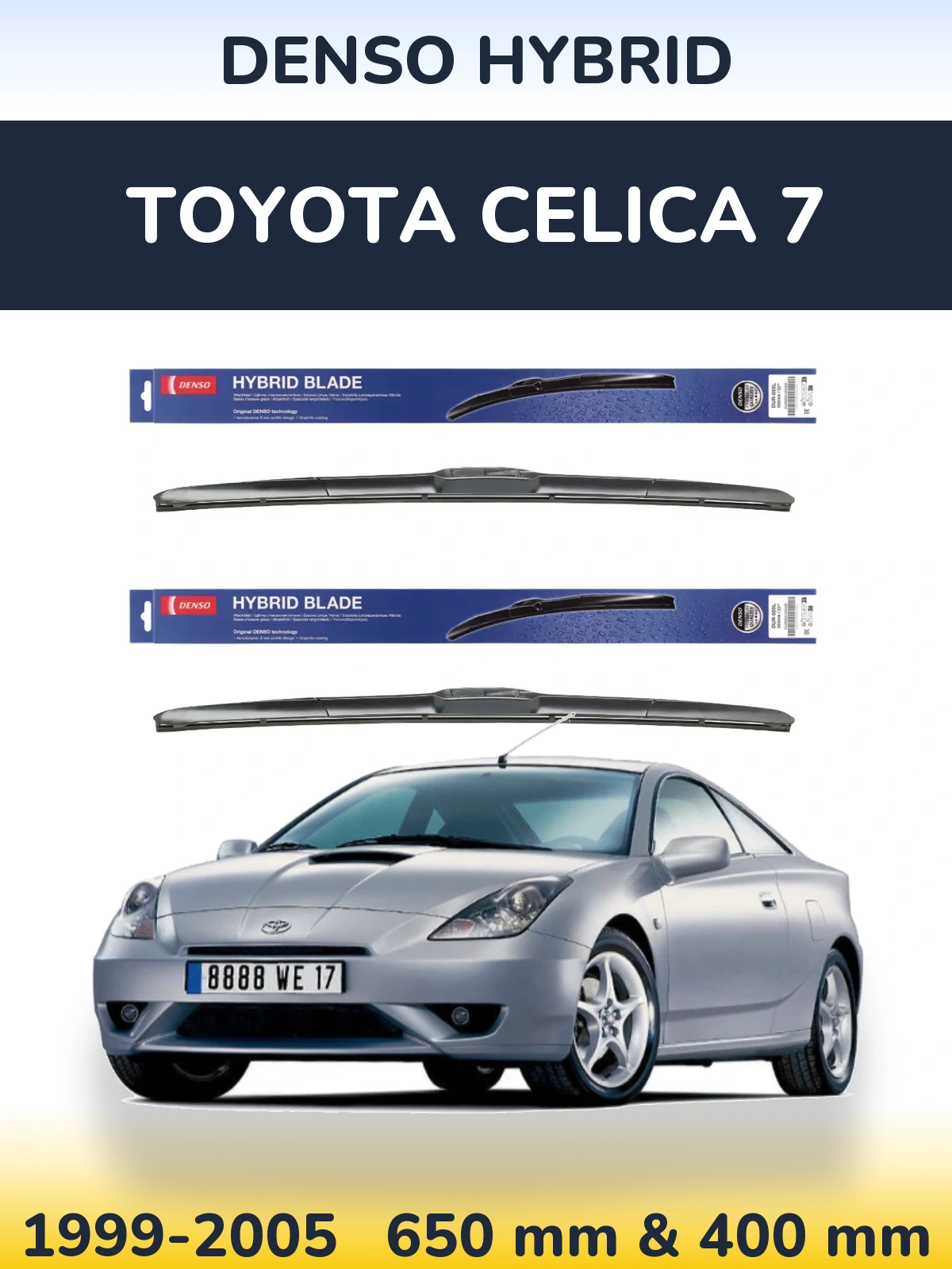 Torkarblad Denso Hybrid för Toyota Celica 7