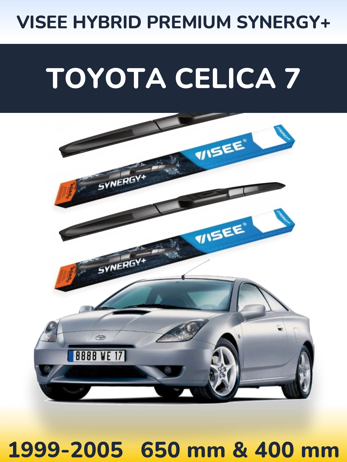 Torkarblad VISEE HYBRID PREMIUM SYNERGY+ för Toyota Celica 7