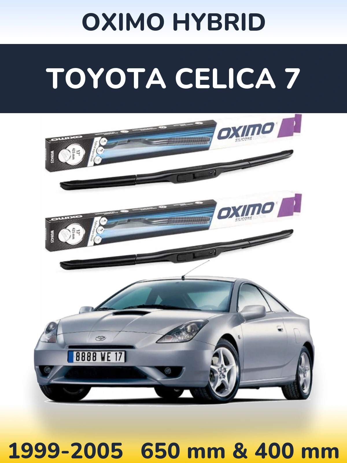 Torkarblad Oximo Hybrid för Toyota Celica 7
