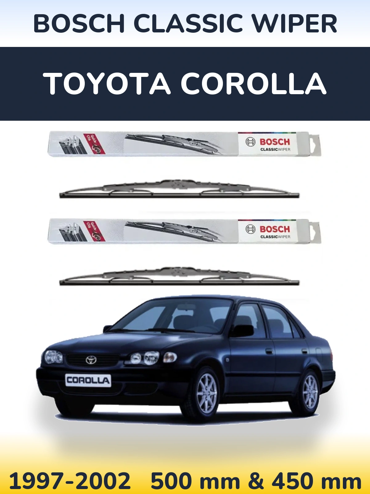 Torkarblad BOSCH Classic Wiper för Toyota Corolla