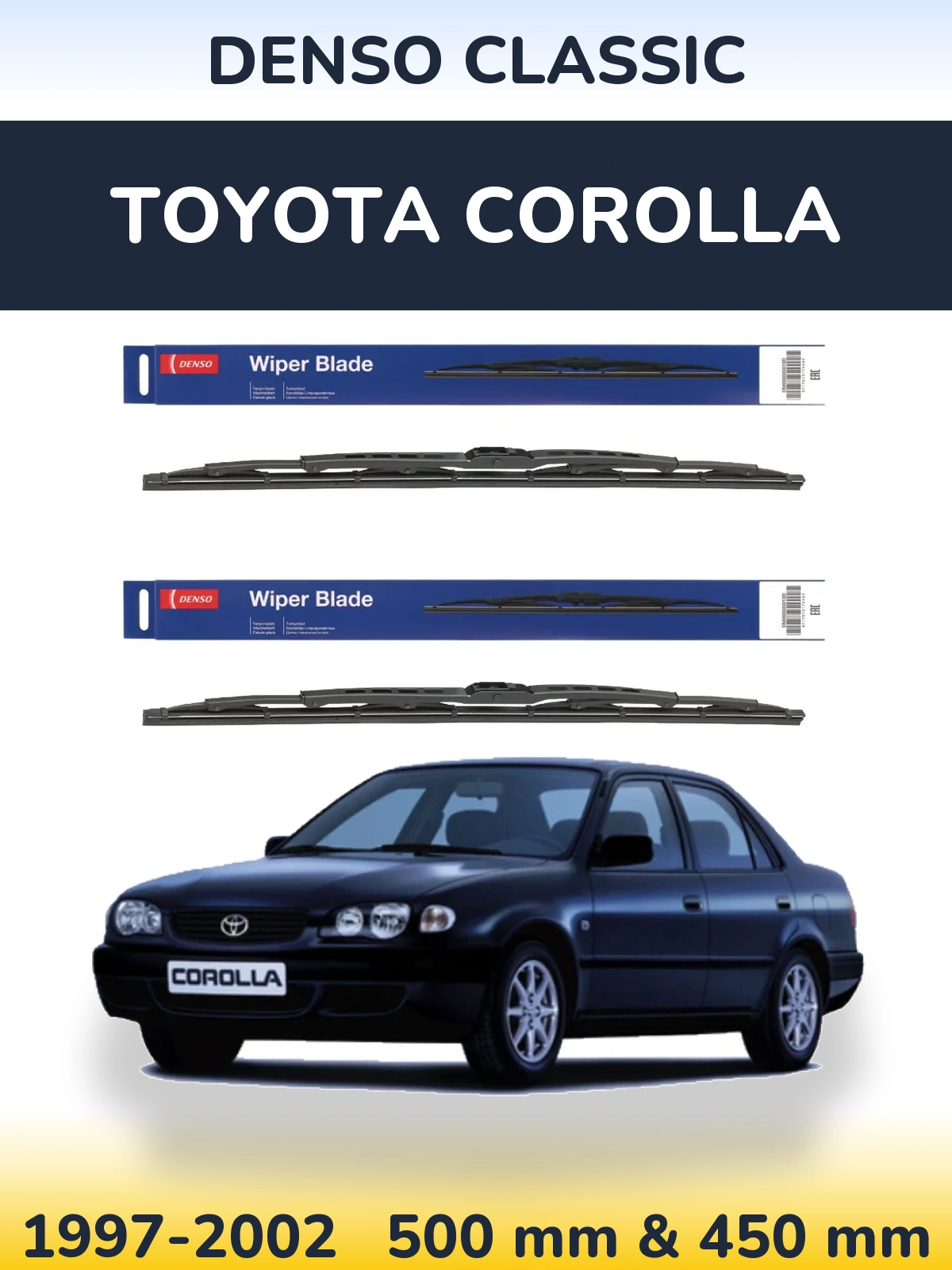 Torkarblad Denso Classic för Toyota Corolla